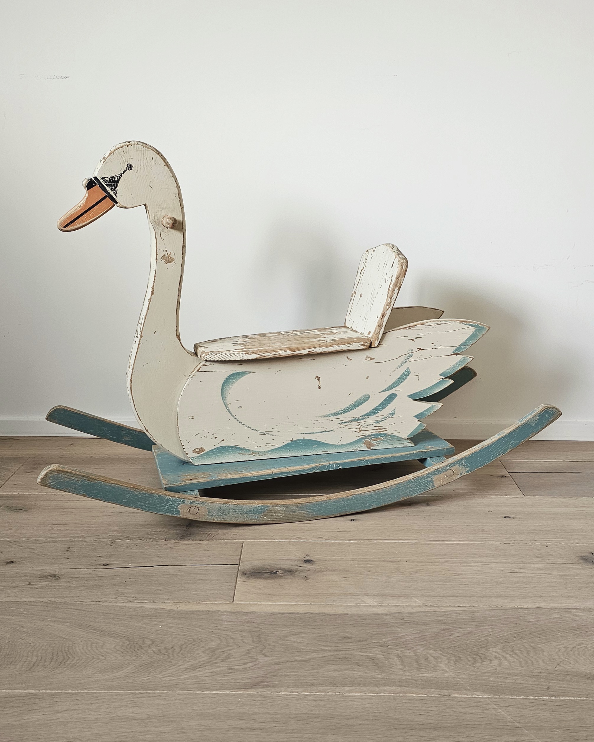 Cygne à bascule vintage Wisa Gloria – Bild 2
