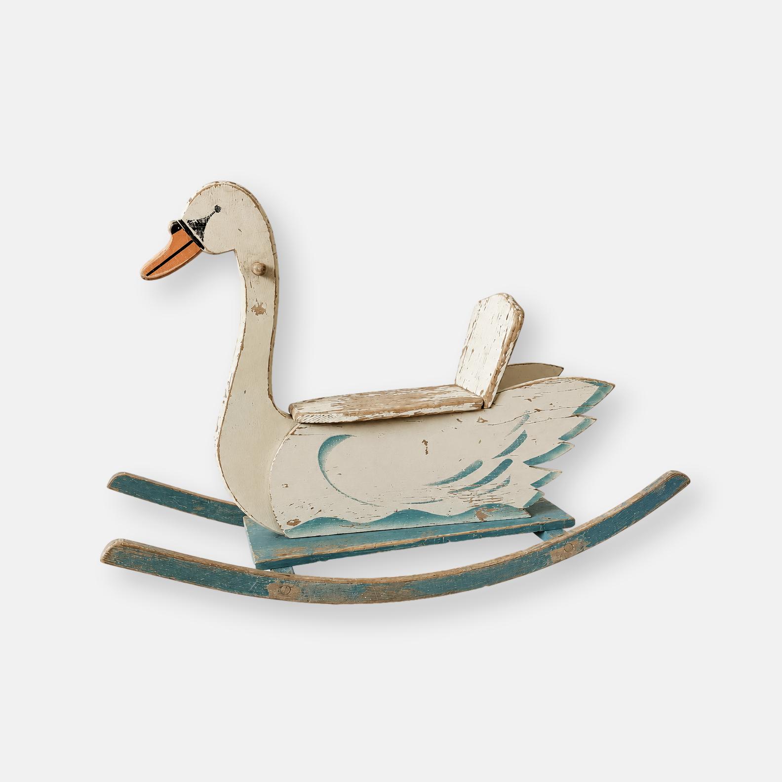 Cygne à bascule vintage Wisa Gloria