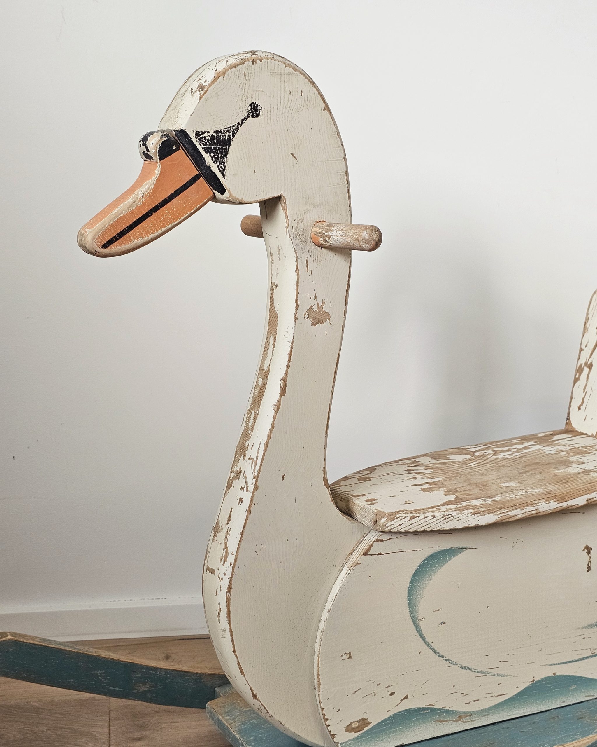 Cygne à bascule vintage Wisa Gloria – Bild 3