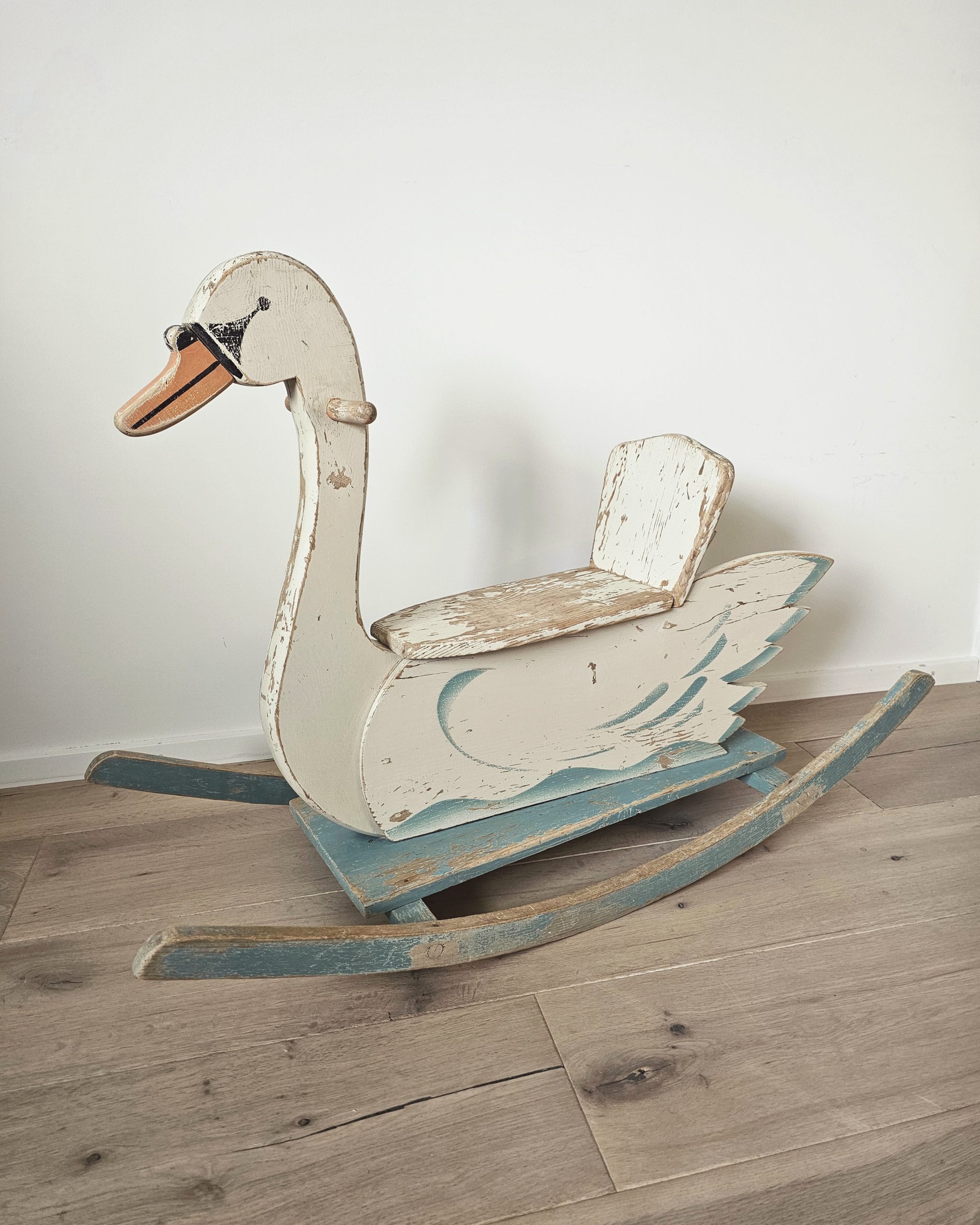 Cygne à bascule vintage Wisa Gloria – Bild 5