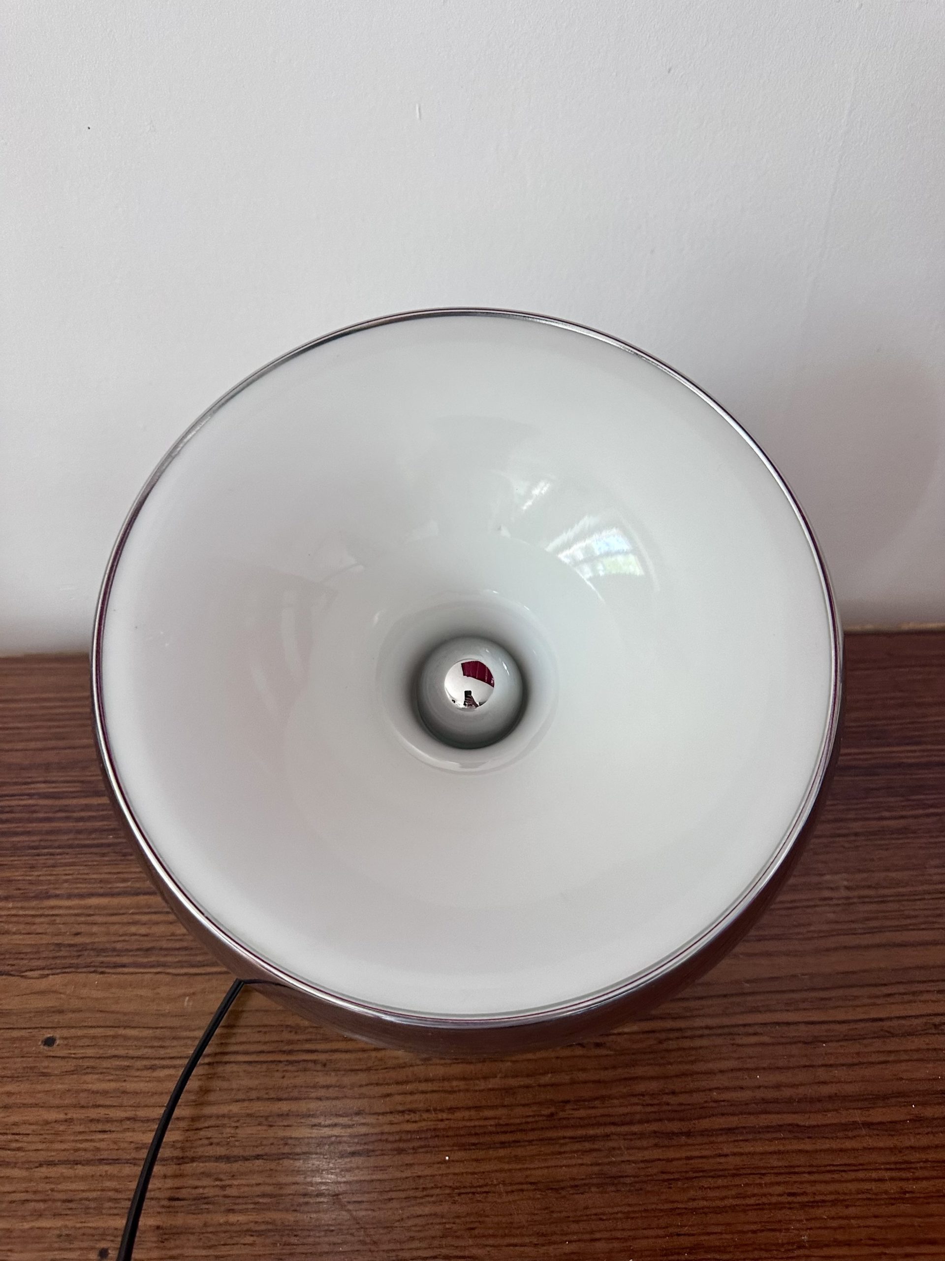 Lampe Bouboule de chez Aluminor vintage chrome – Bild 4