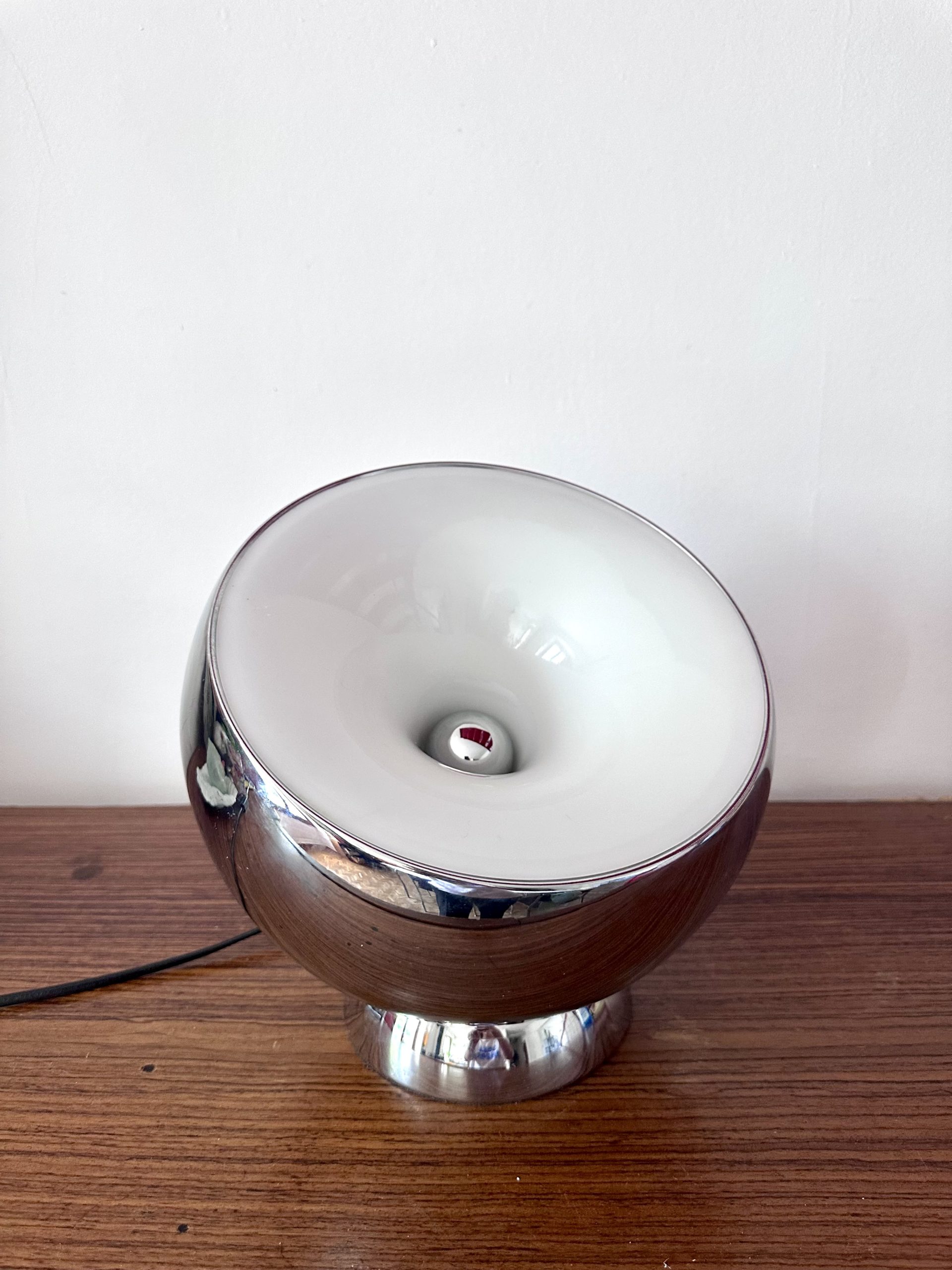 Lampe Bouboule de chez Aluminor vintage chrome – Bild 2