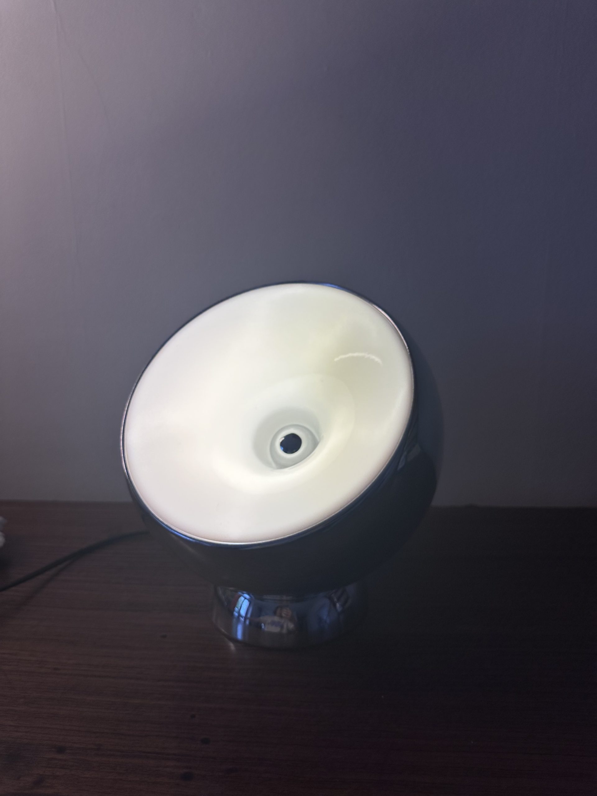 Lampe Bouboule de chez Aluminor vintage chrome – Bild 9