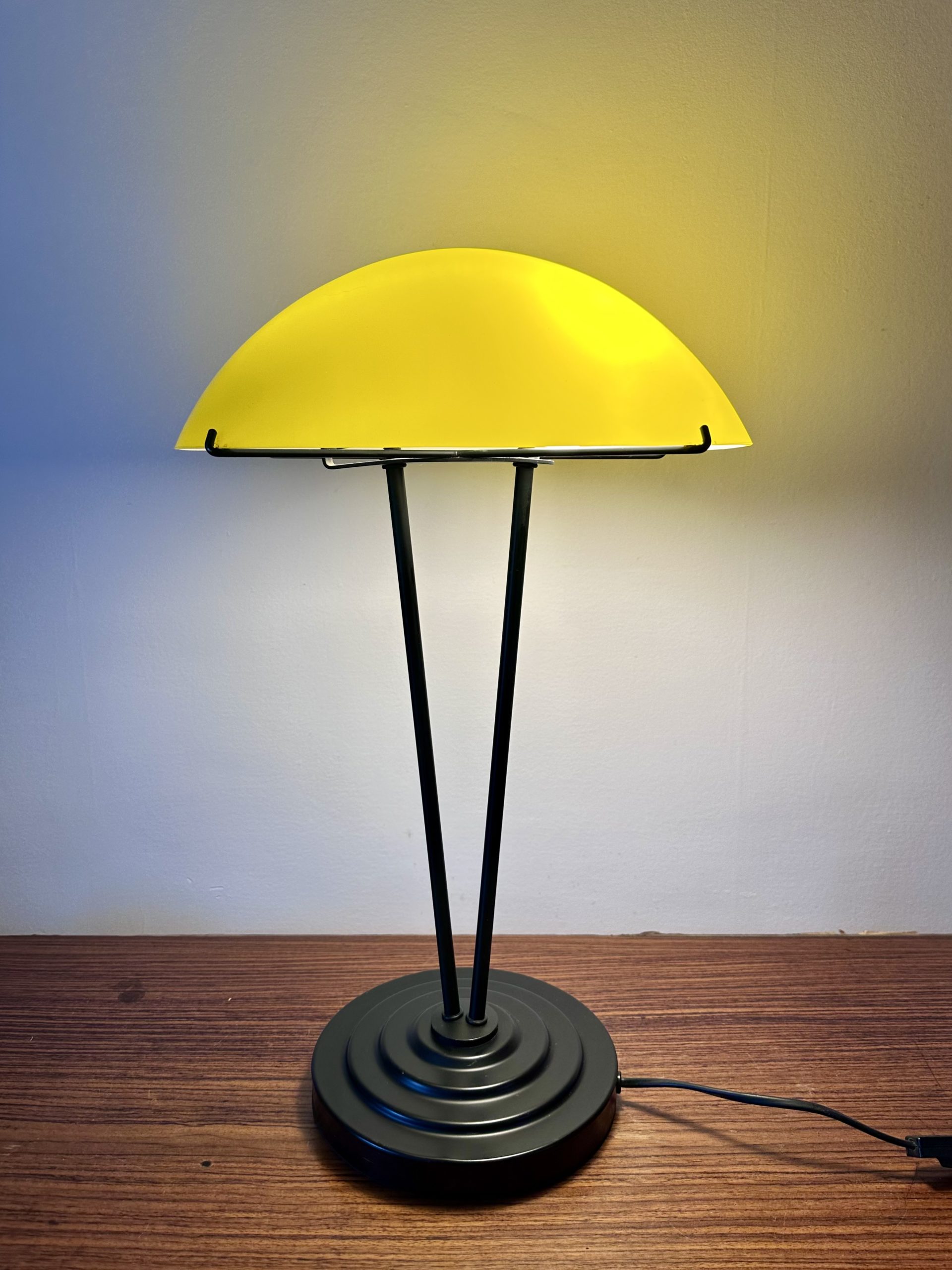 Lampe IKEA Kupol 1995 vintage jaune – Bild 3
