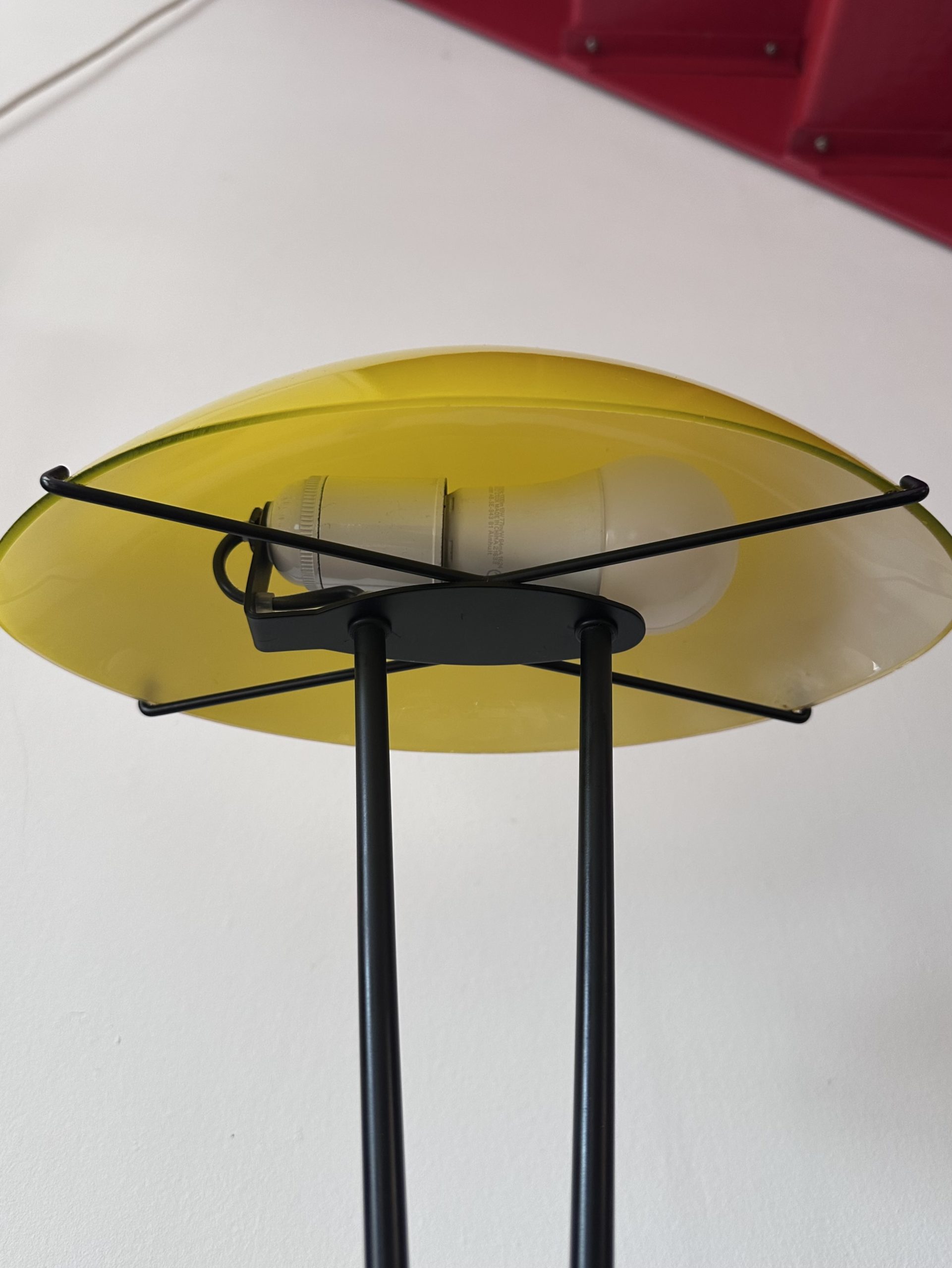 Lampe IKEA Kupol 1995 vintage jaune – Bild 6
