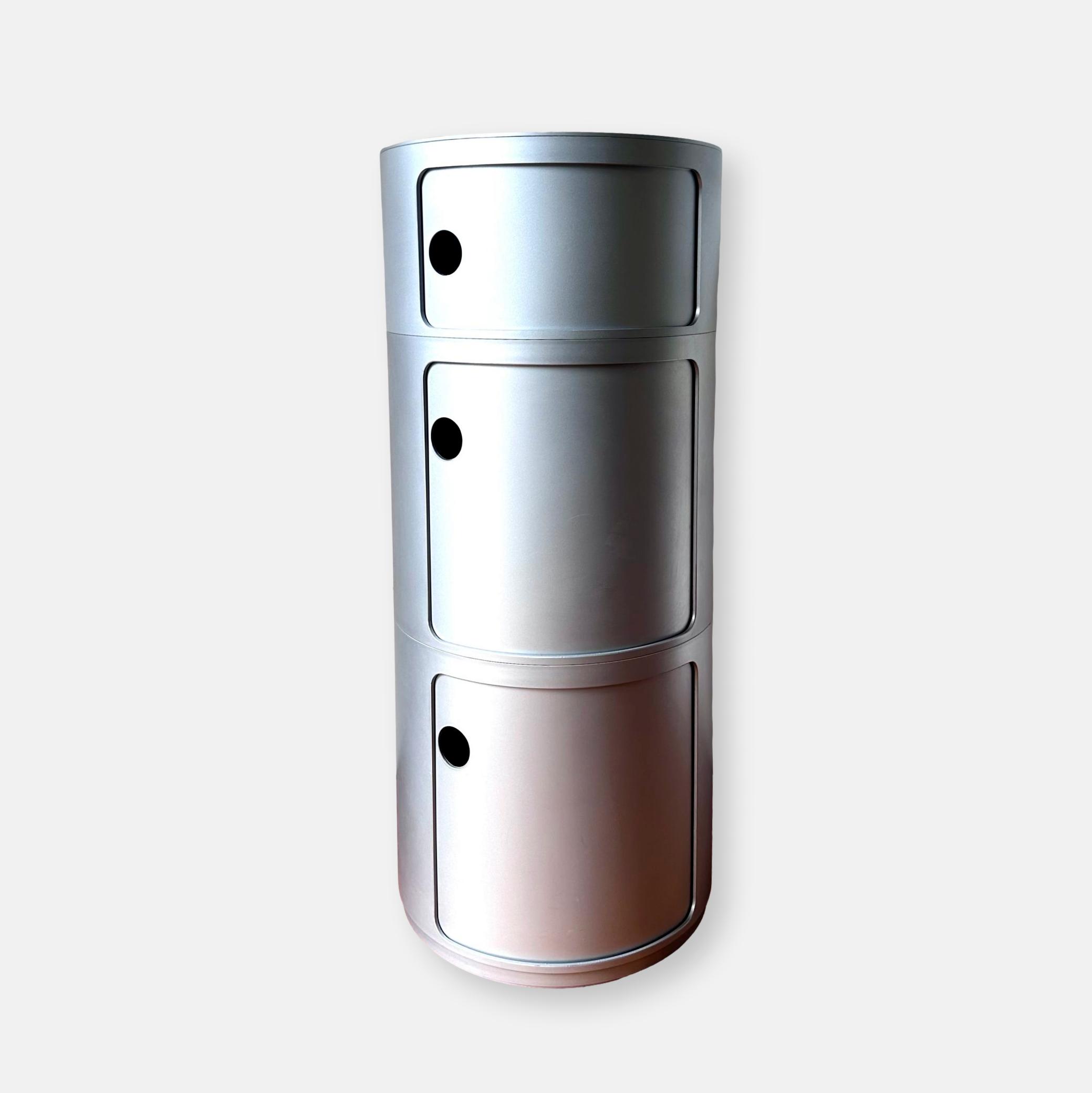 Kartell Componibili Big argent, Anna Castelli, 1969