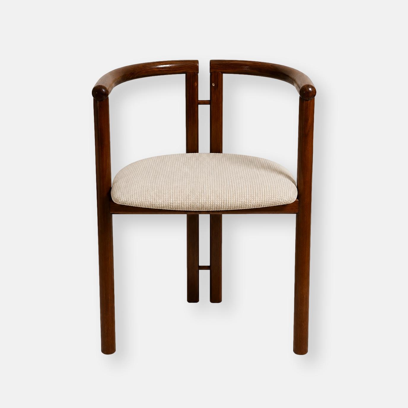 Paire de chaises vintage en bois courbé