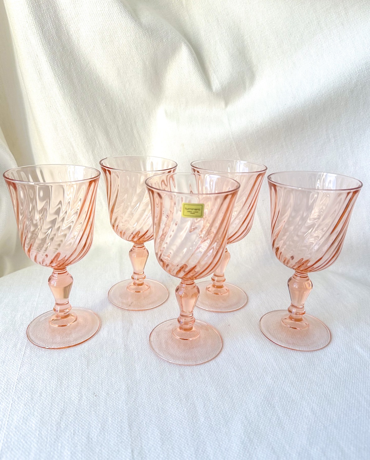 Cinq verres à eaux Rosaline Arcoroc Luminarc – Image 2