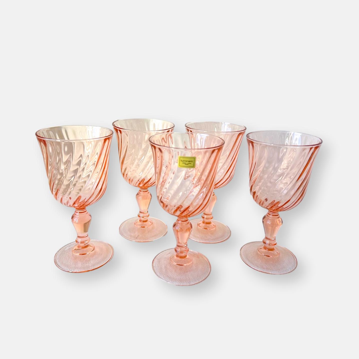 Cinq verres à eaux Rosaline Arcoroc Luminarc