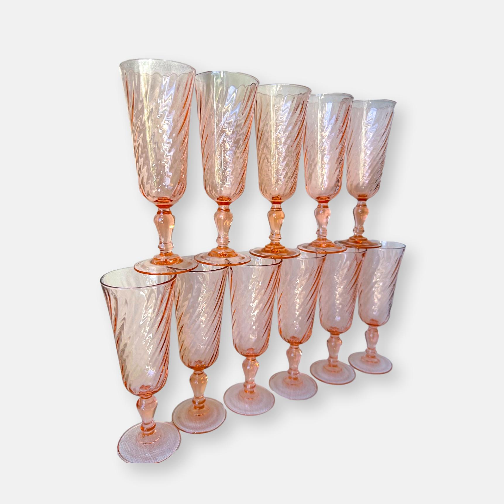 Lot de 11 flûtes à Champagne Rosaline Arcoroc Luminarc