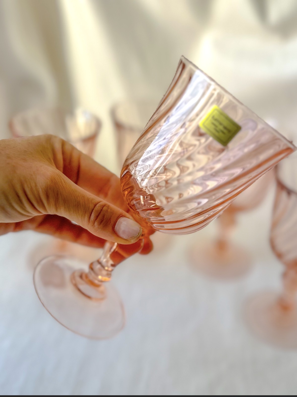 Cinq verres à eaux Rosaline Arcoroc Luminarc – Image 3