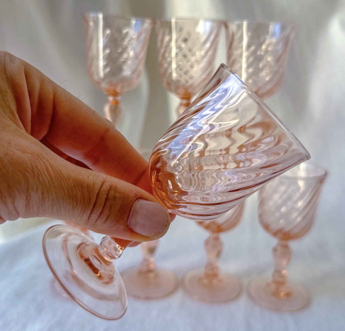 Lot de 8 verres à digestif Rosaline Arcoroc Luminarc – Image 5