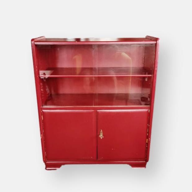 Petit vaisselier rouge
