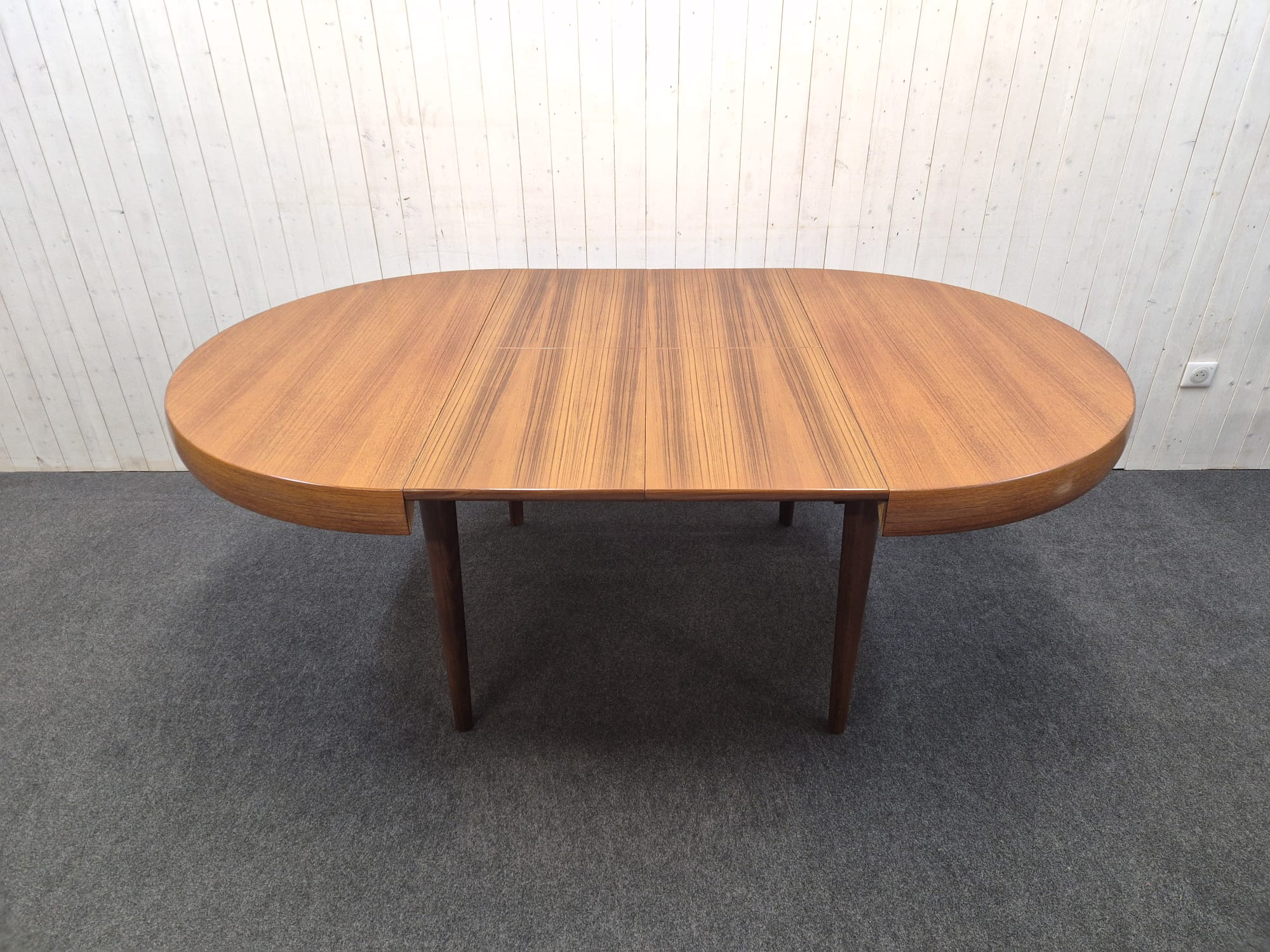 Table scandinave vintage double rallonge papillon – Bild 9