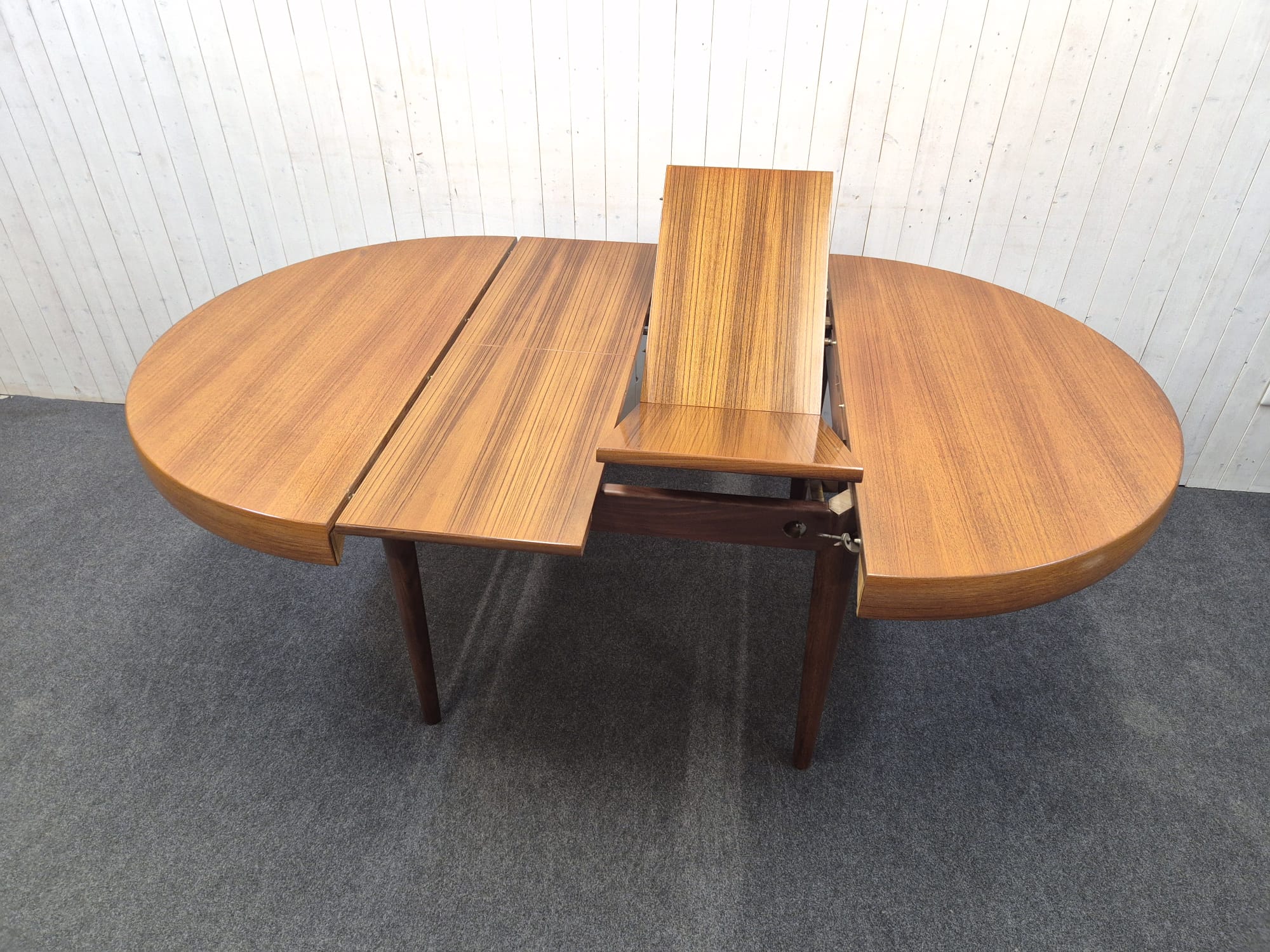 Table scandinave vintage double rallonge papillon – Bild 10