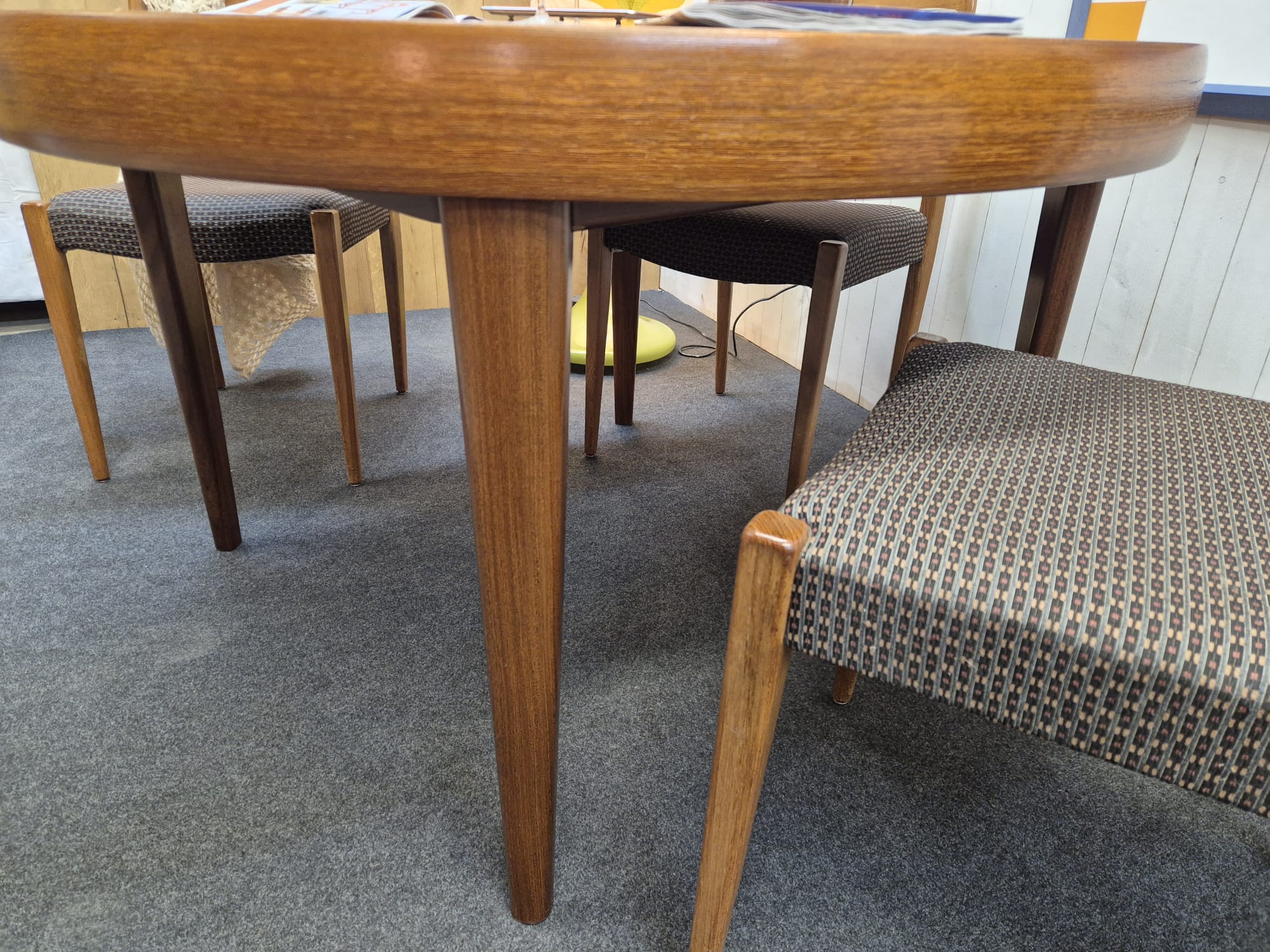 Table scandinave vintage double rallonge papillon – Bild 7