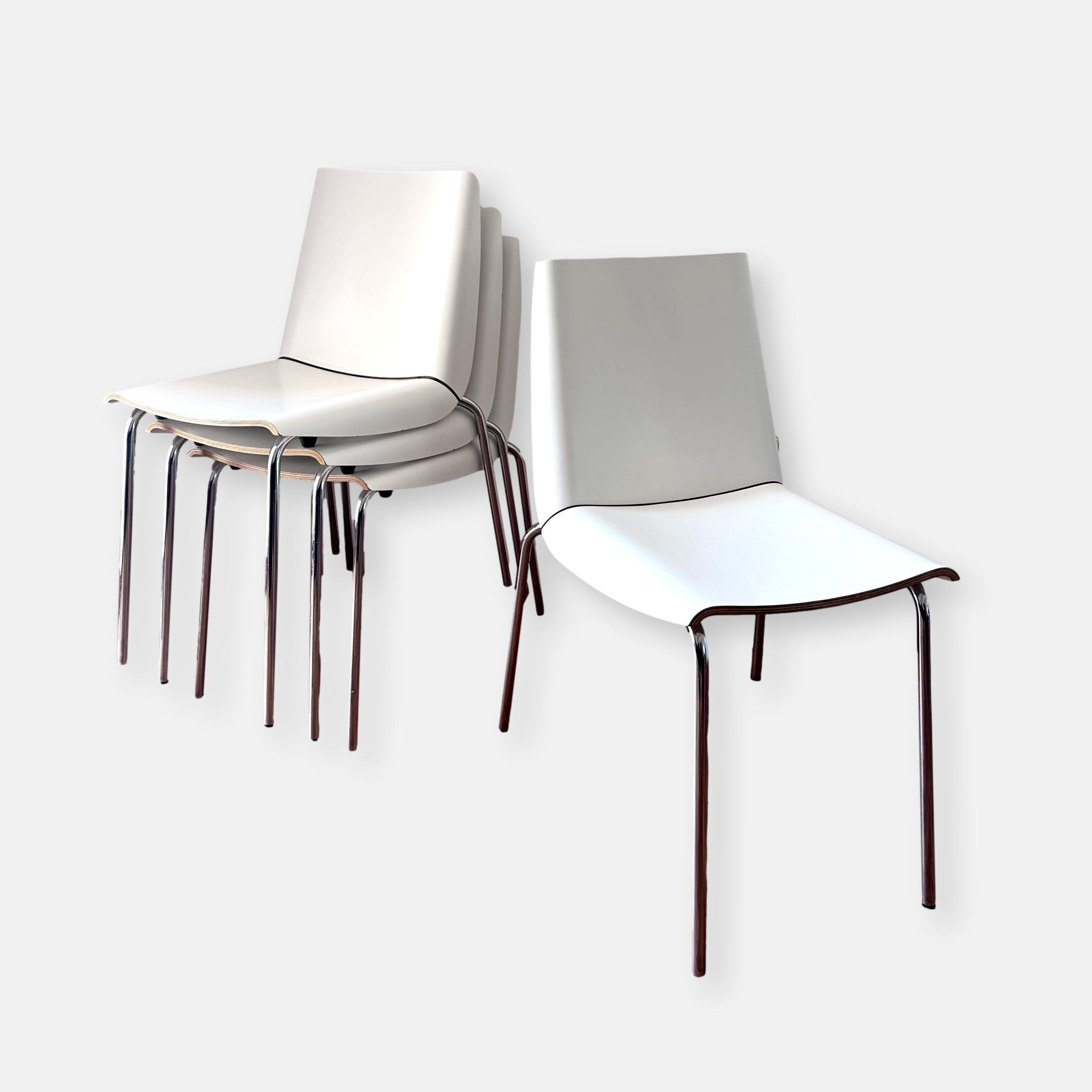 Set de 4 chaises Plank Millefoglie, Cisotti & Laube, 1998