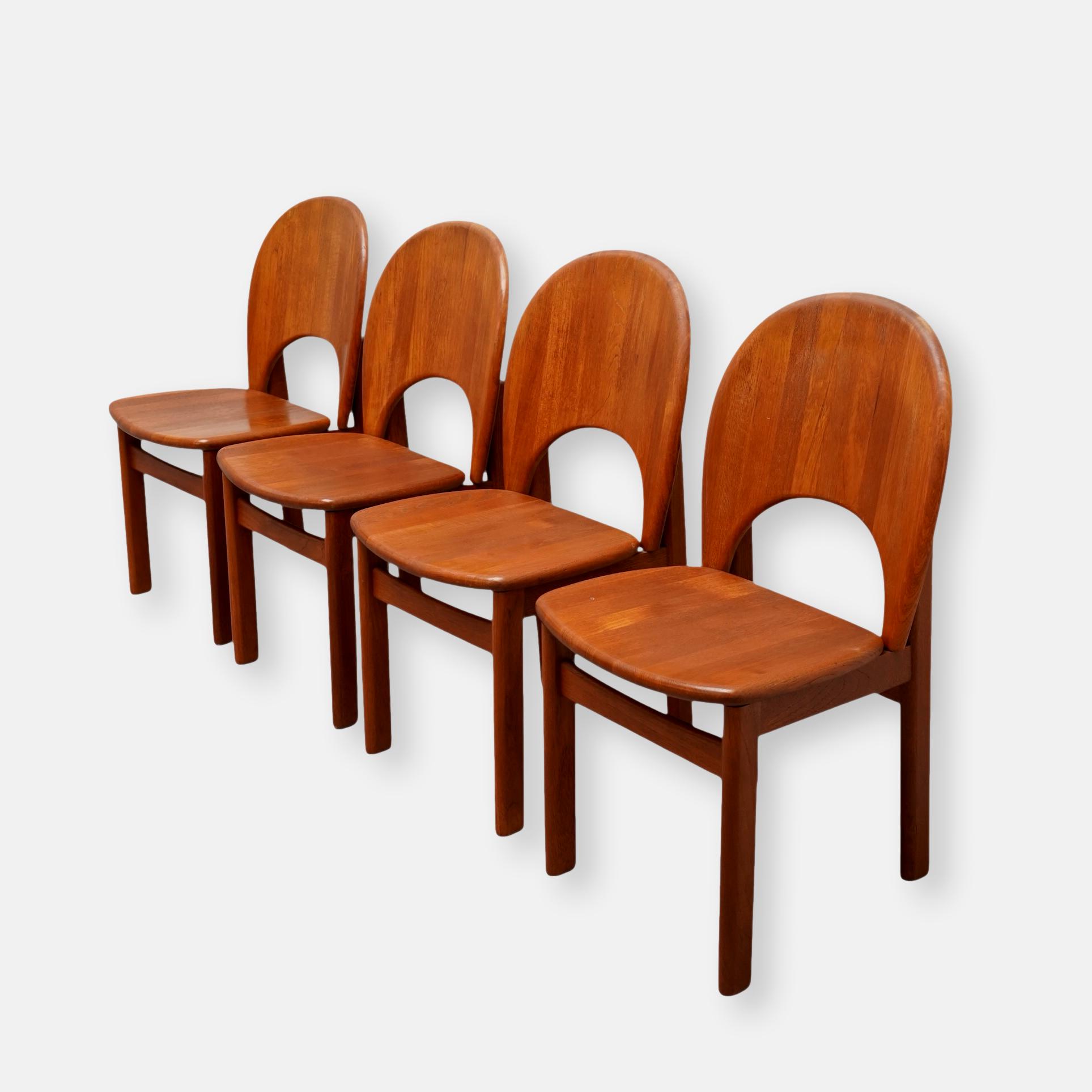 Set de 4 chaises par Koefoed pour Glostrup Møbelfabrik