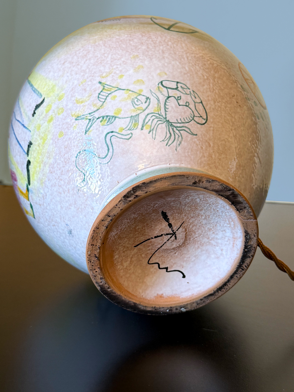 Pied de lampe en céramique, atelier d’art Menelika – Image 6