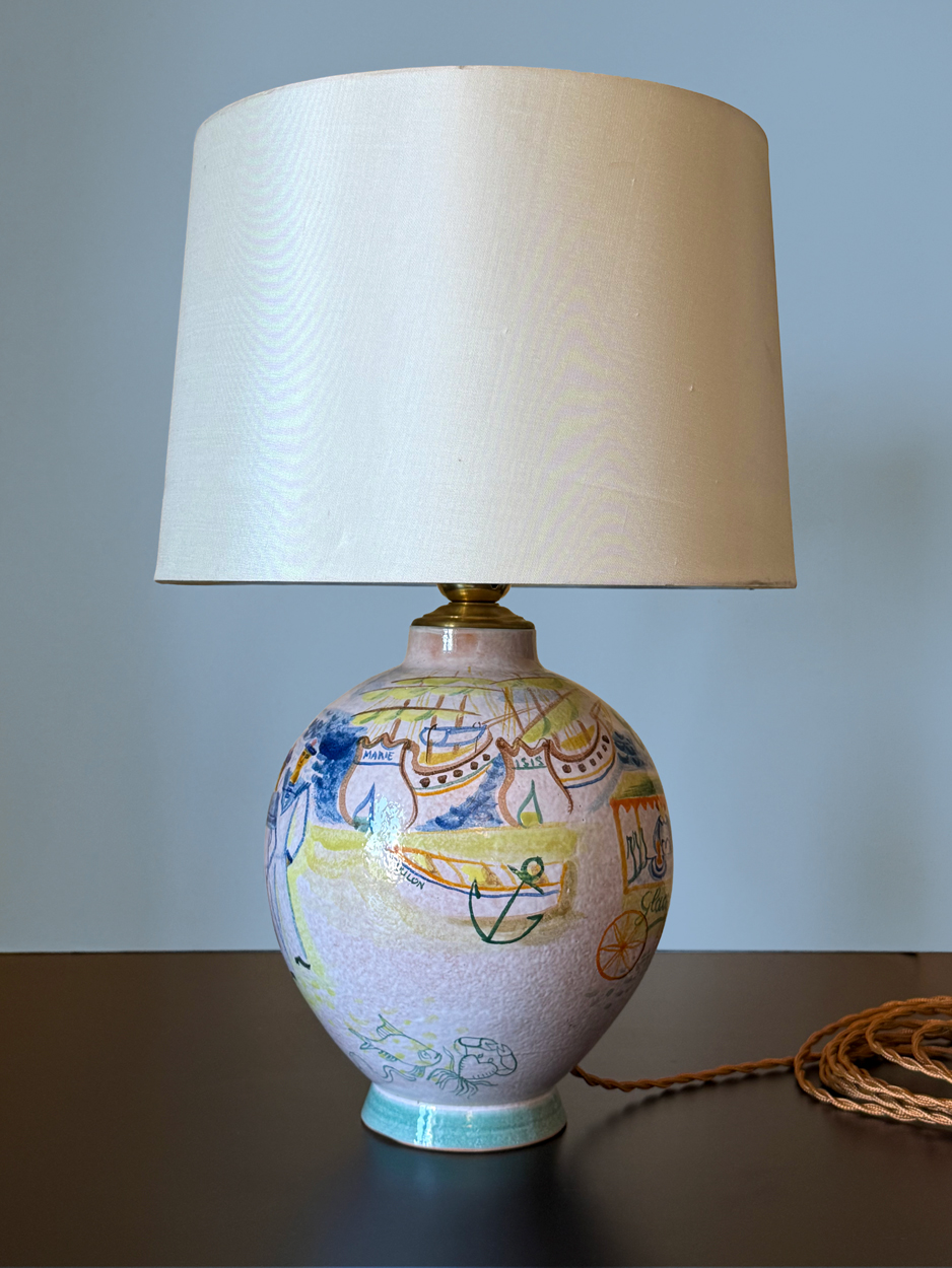 Pied de lampe en céramique, atelier d’art Menelika – Image 3