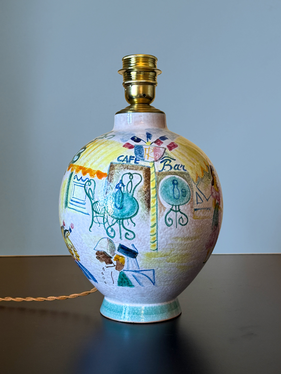Pied de lampe en céramique, atelier d’art Menelika – Image 5