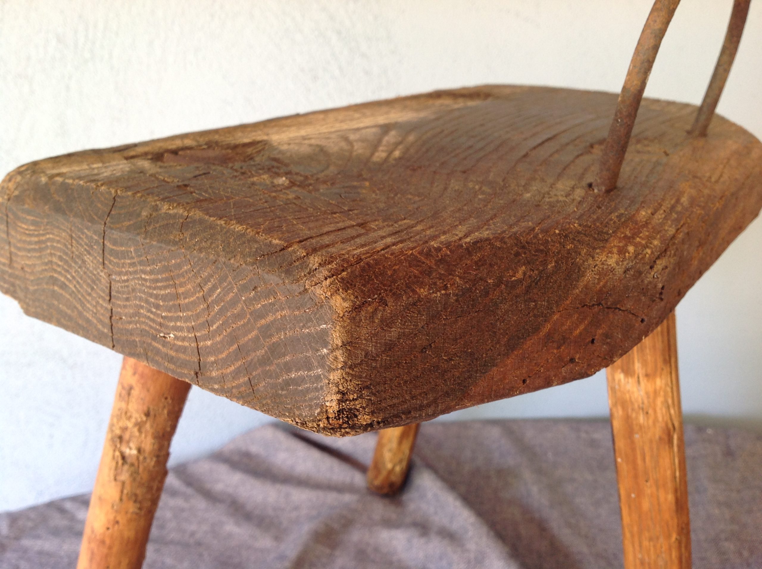 Tabouret vintage brutaliste – Bild 6