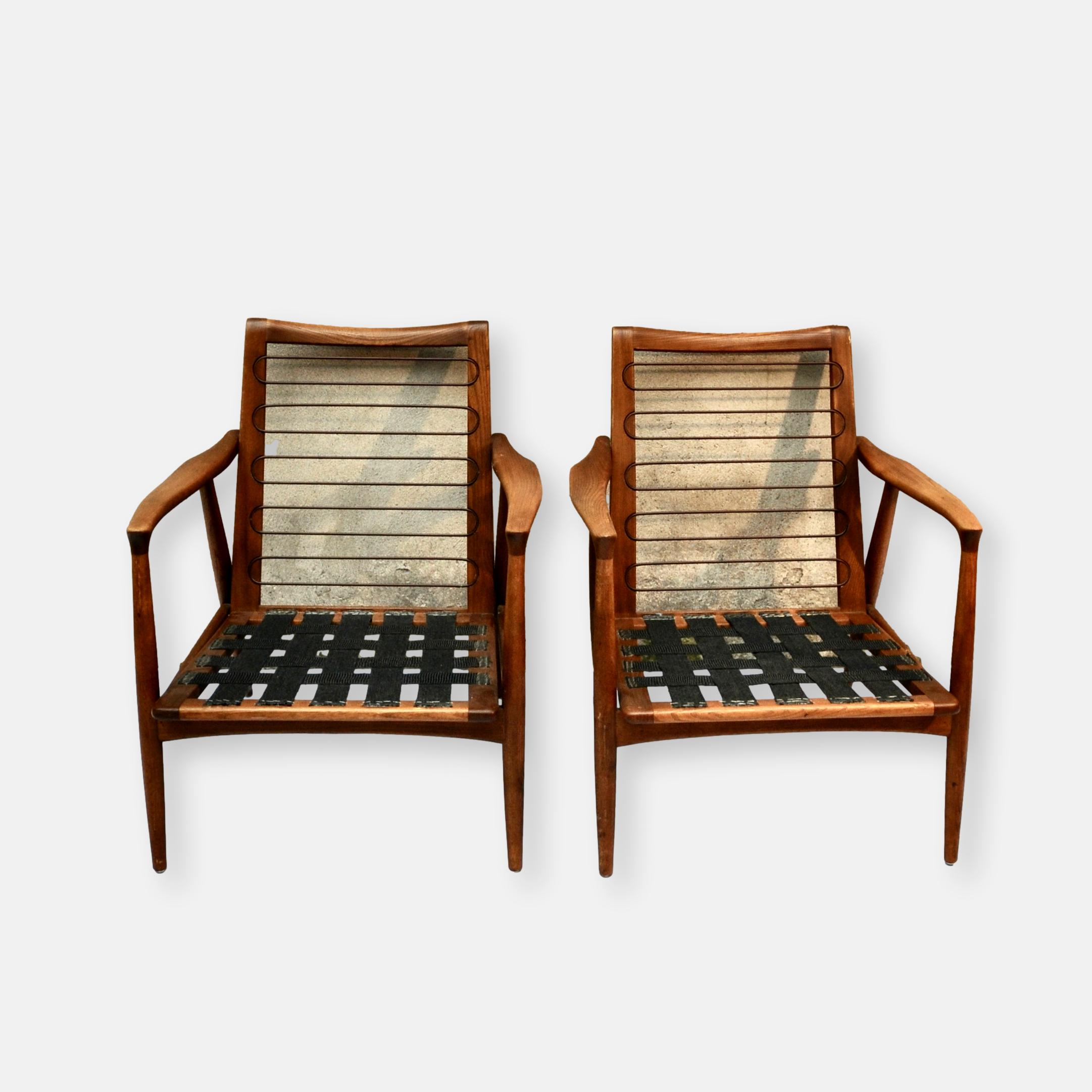 Ensemble danois années 50 : canapé et deux fauteuils