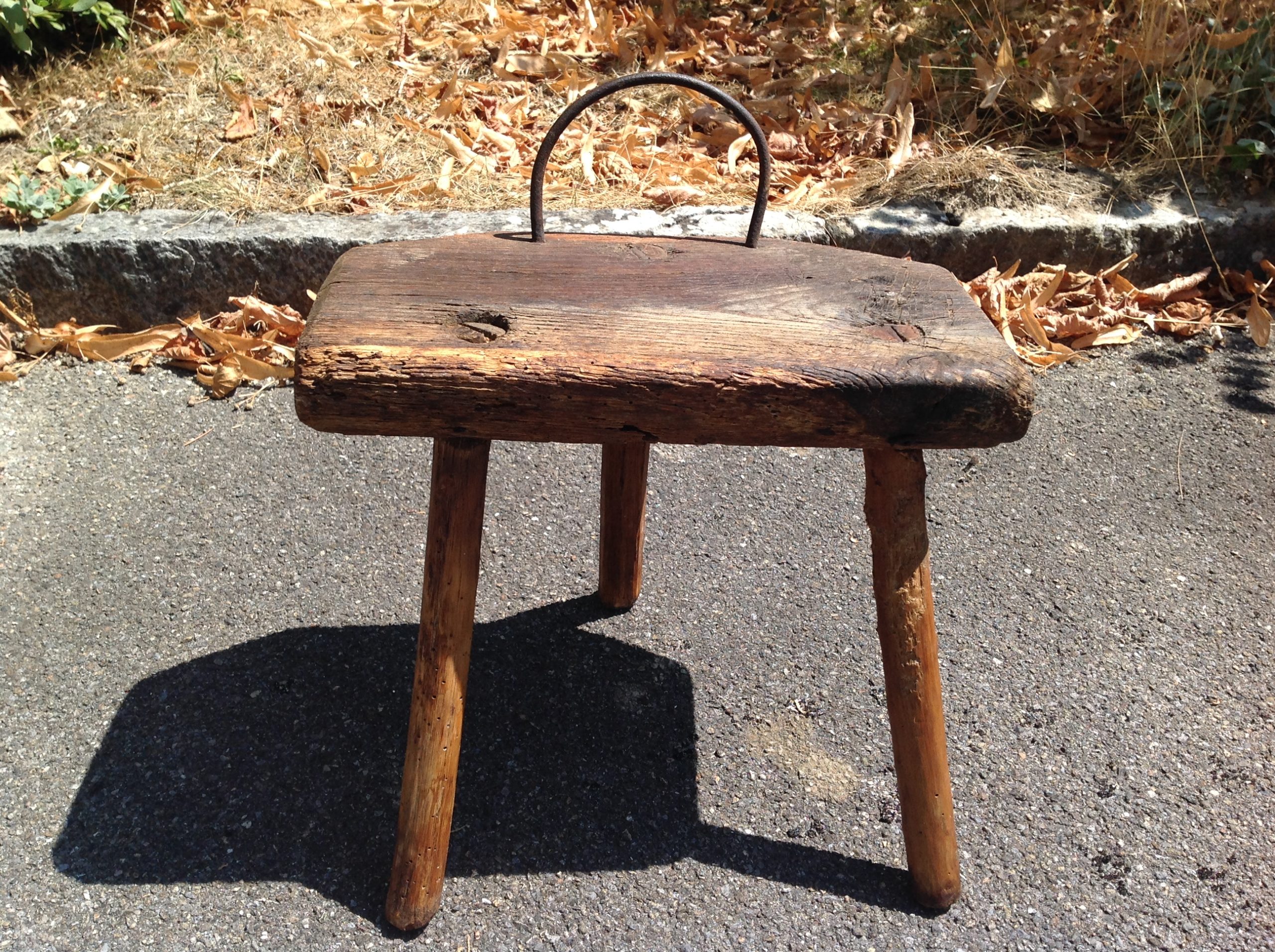 Tabouret vintage brutaliste – Bild 10