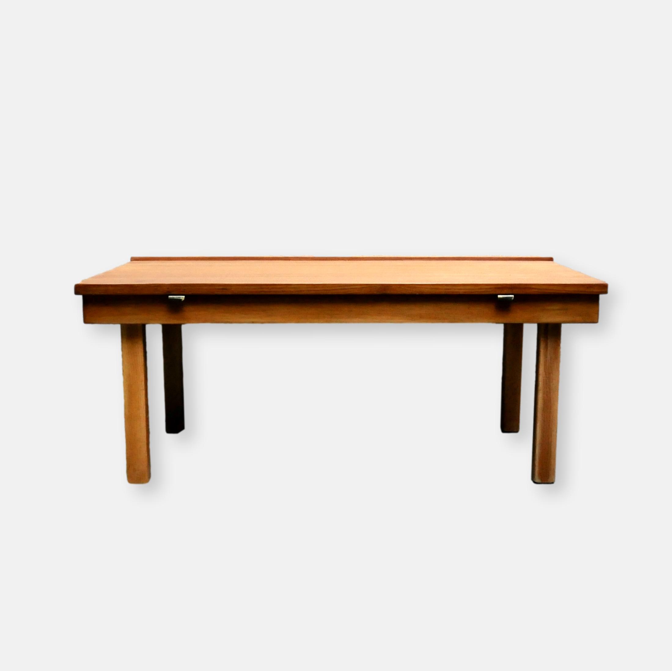 Ensemble daybed et table de chevet en teck