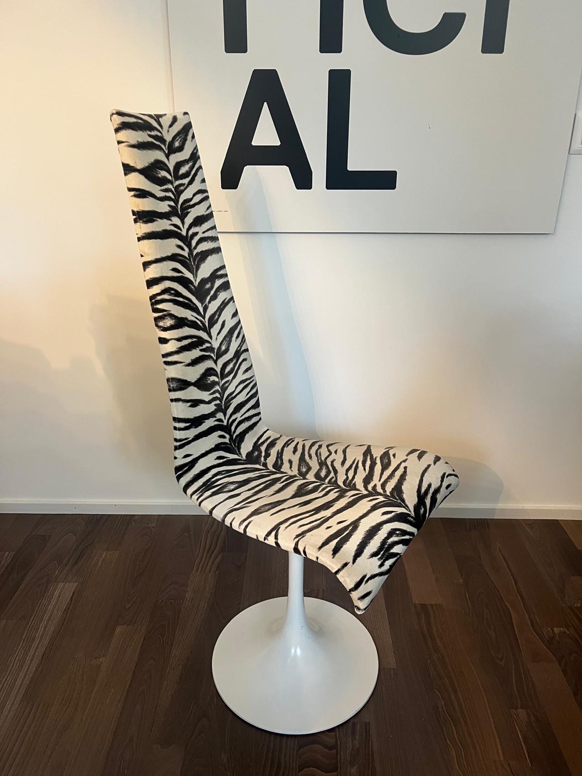 Chaise vintage Maurice Burke zebrée – Image 10