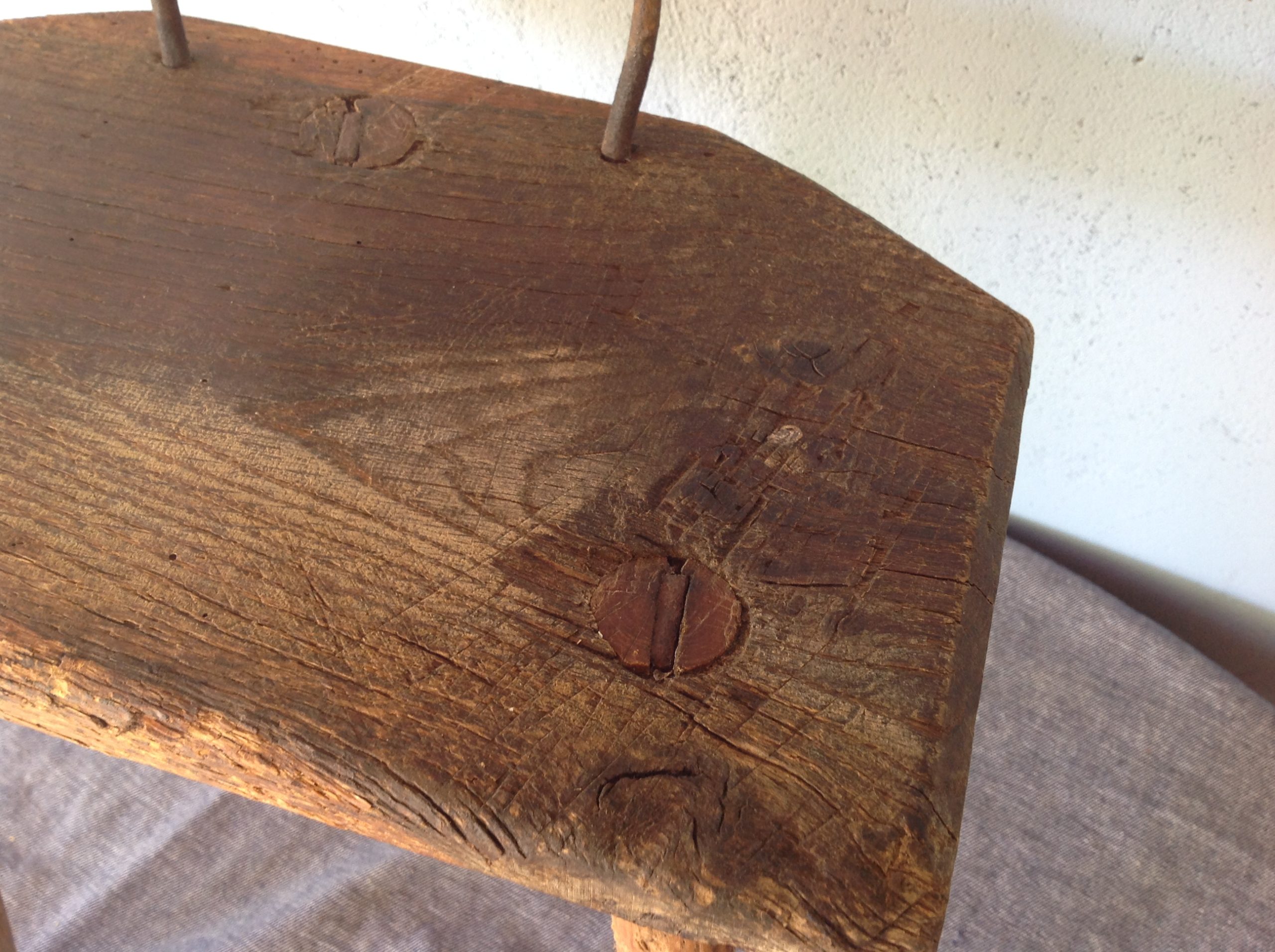 Tabouret vintage brutaliste – Bild 7