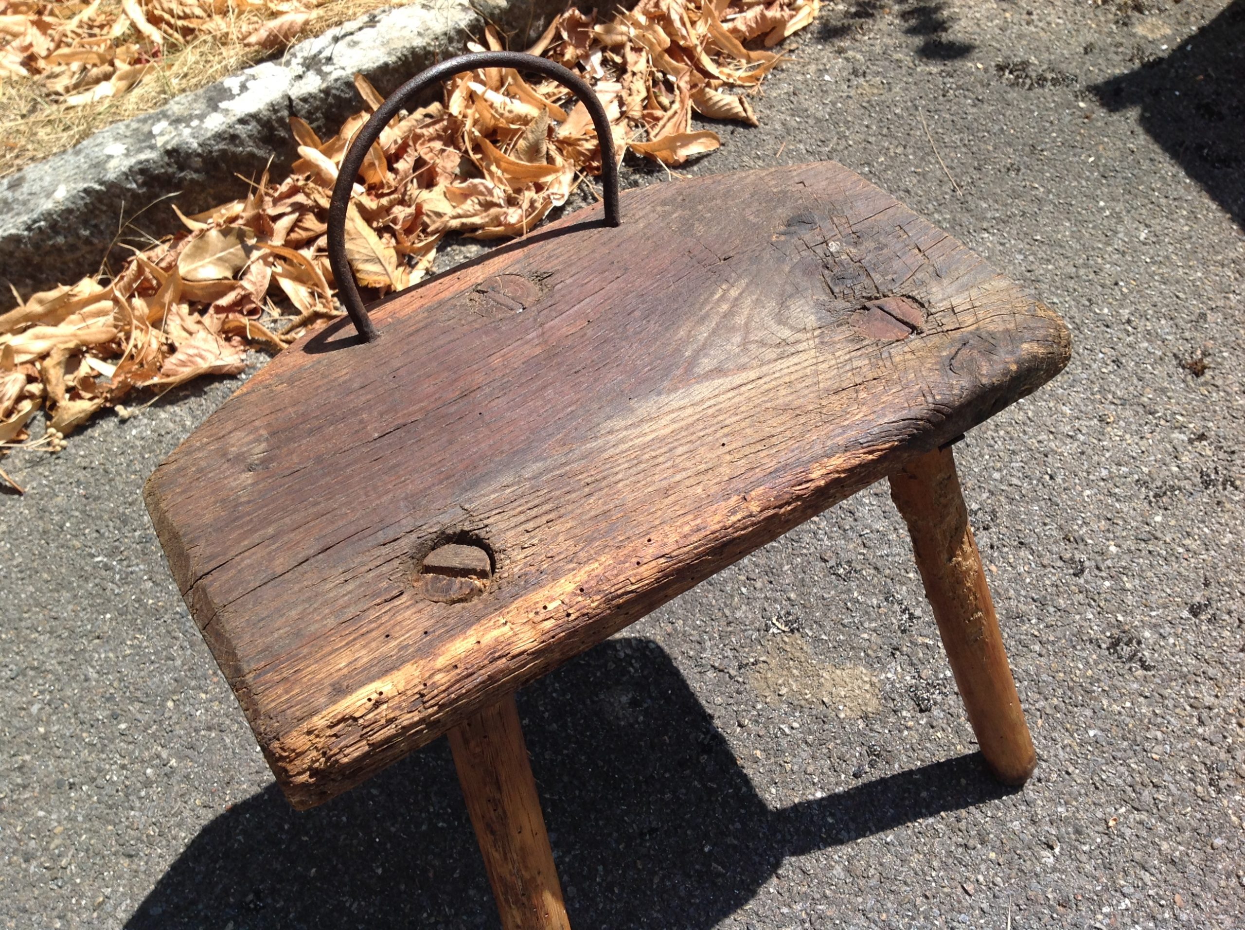 Tabouret vintage brutaliste – Bild 11