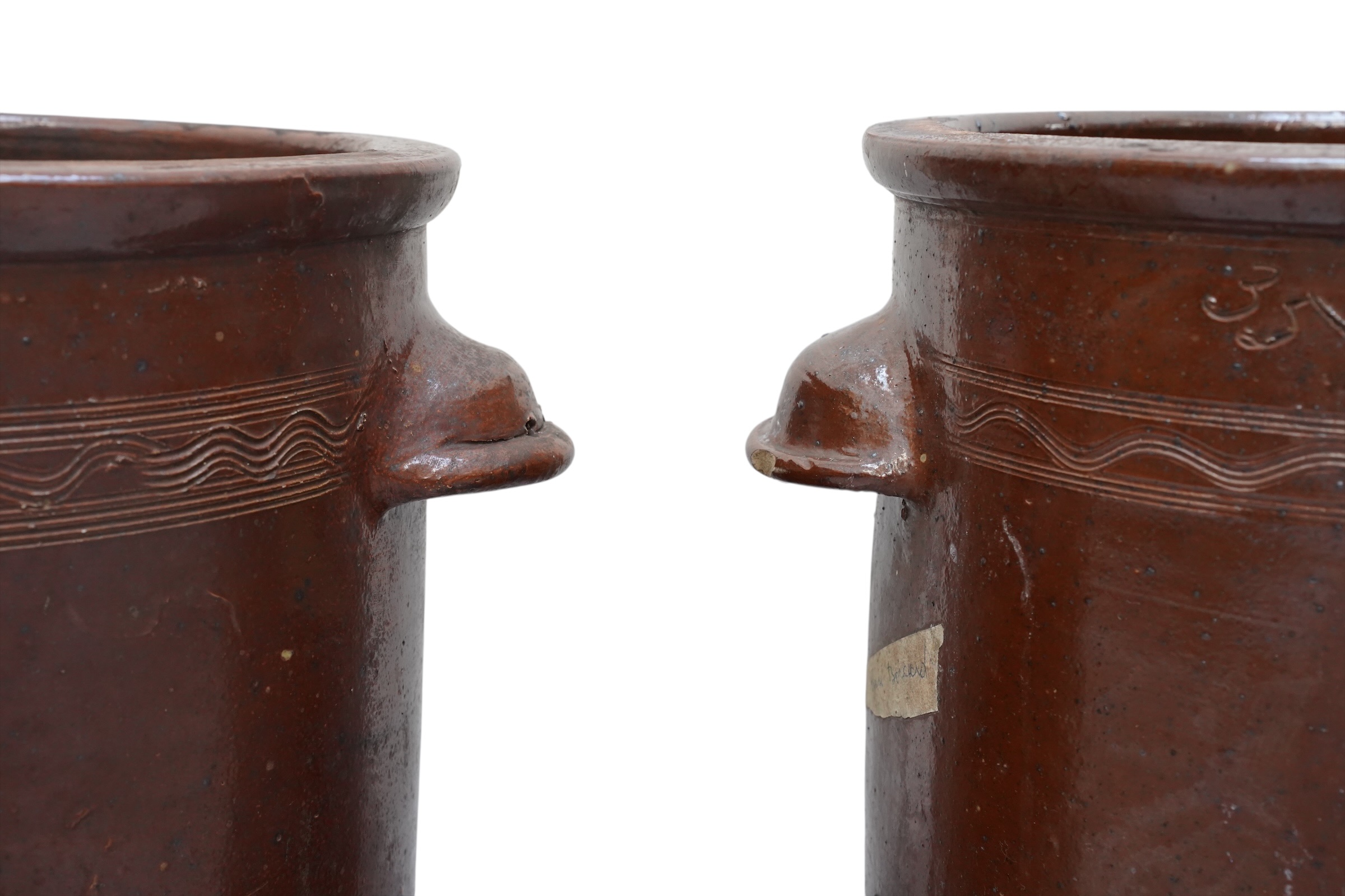 Paire de grands pots en grès vernissé de 35 L – Bild 5
