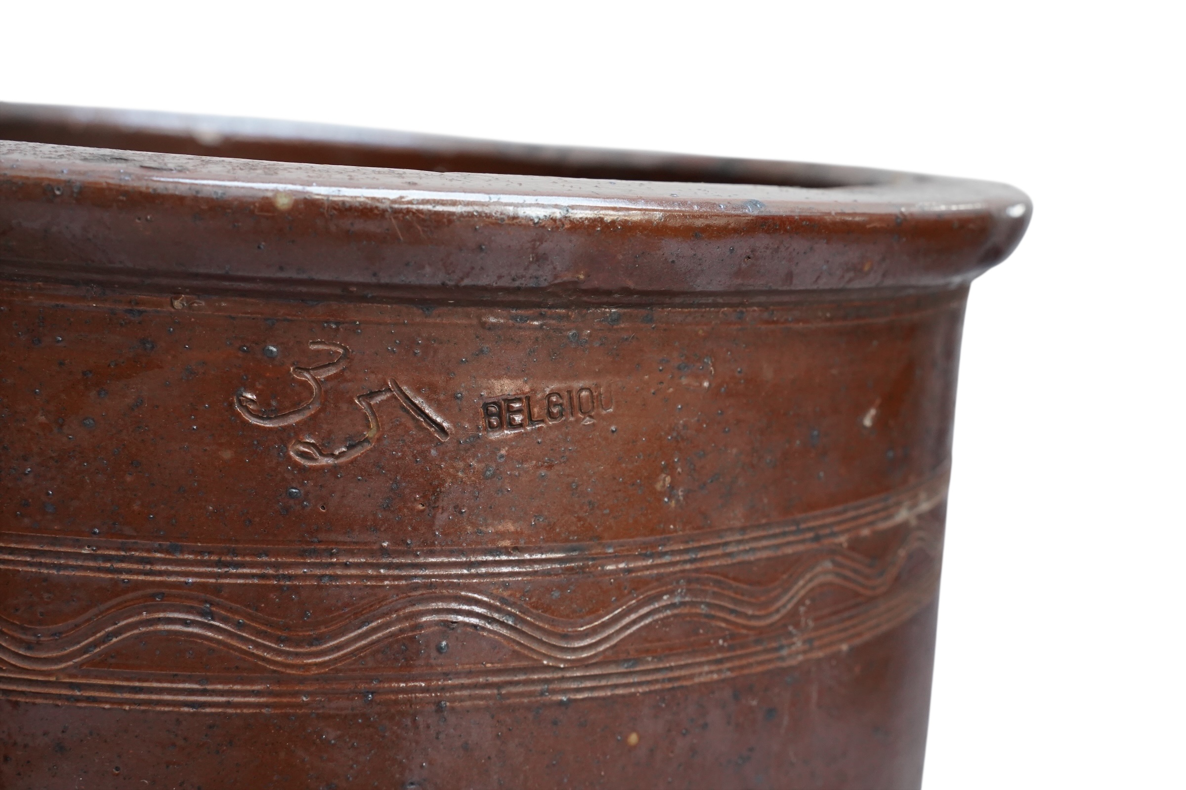 Paire de grands pots en grès vernissé de 35 L – Bild 7