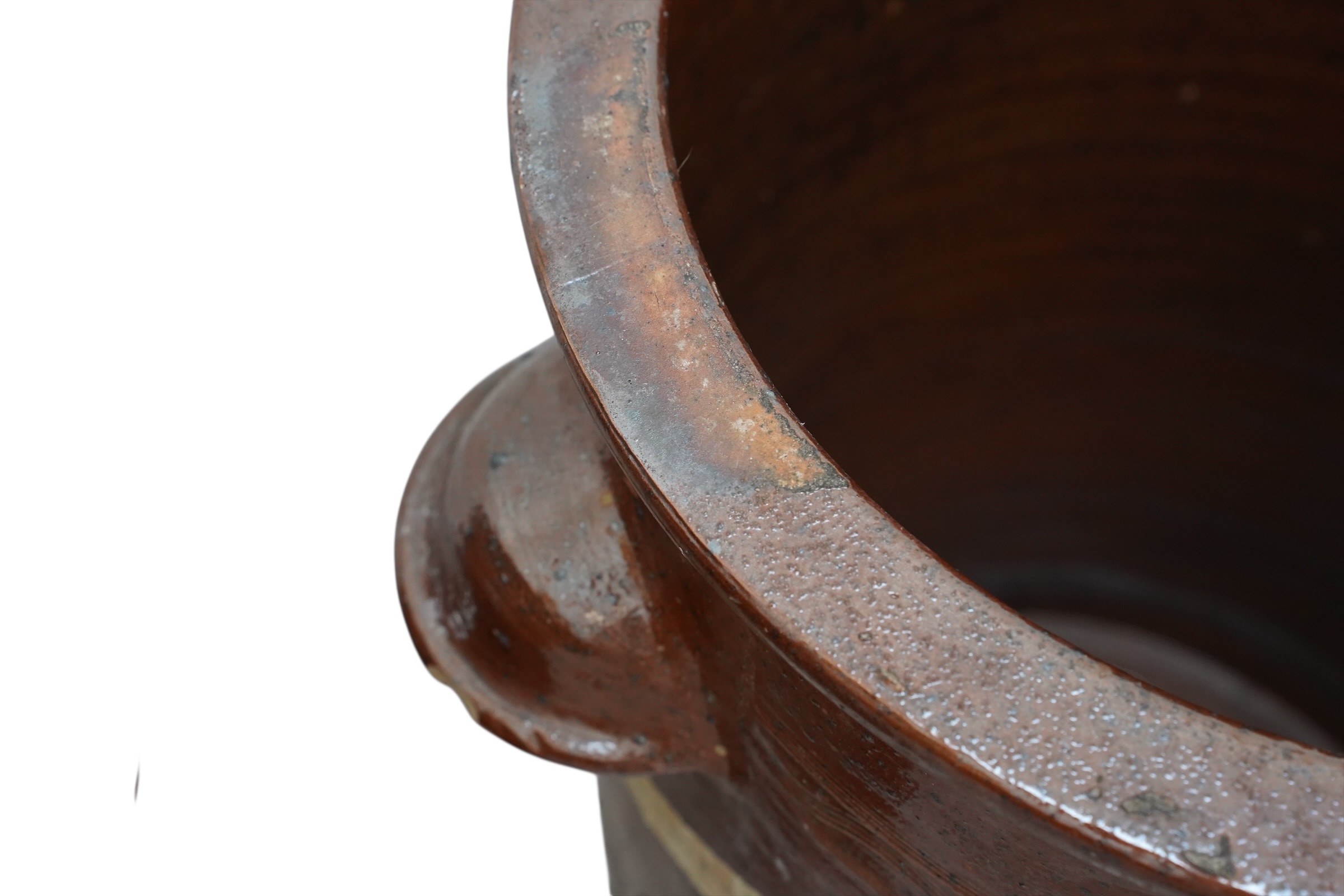 Paire de grands pots en grès vernissé de 35 L – Bild 8