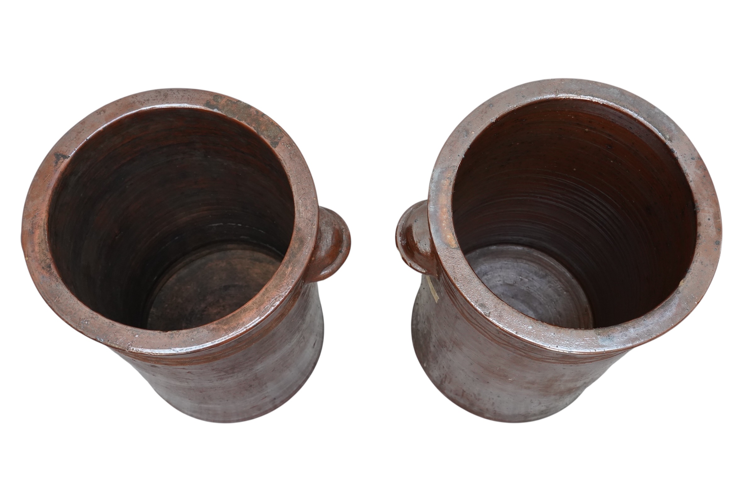 Paire de grands pots en grès vernissé de 35 L – Bild 9