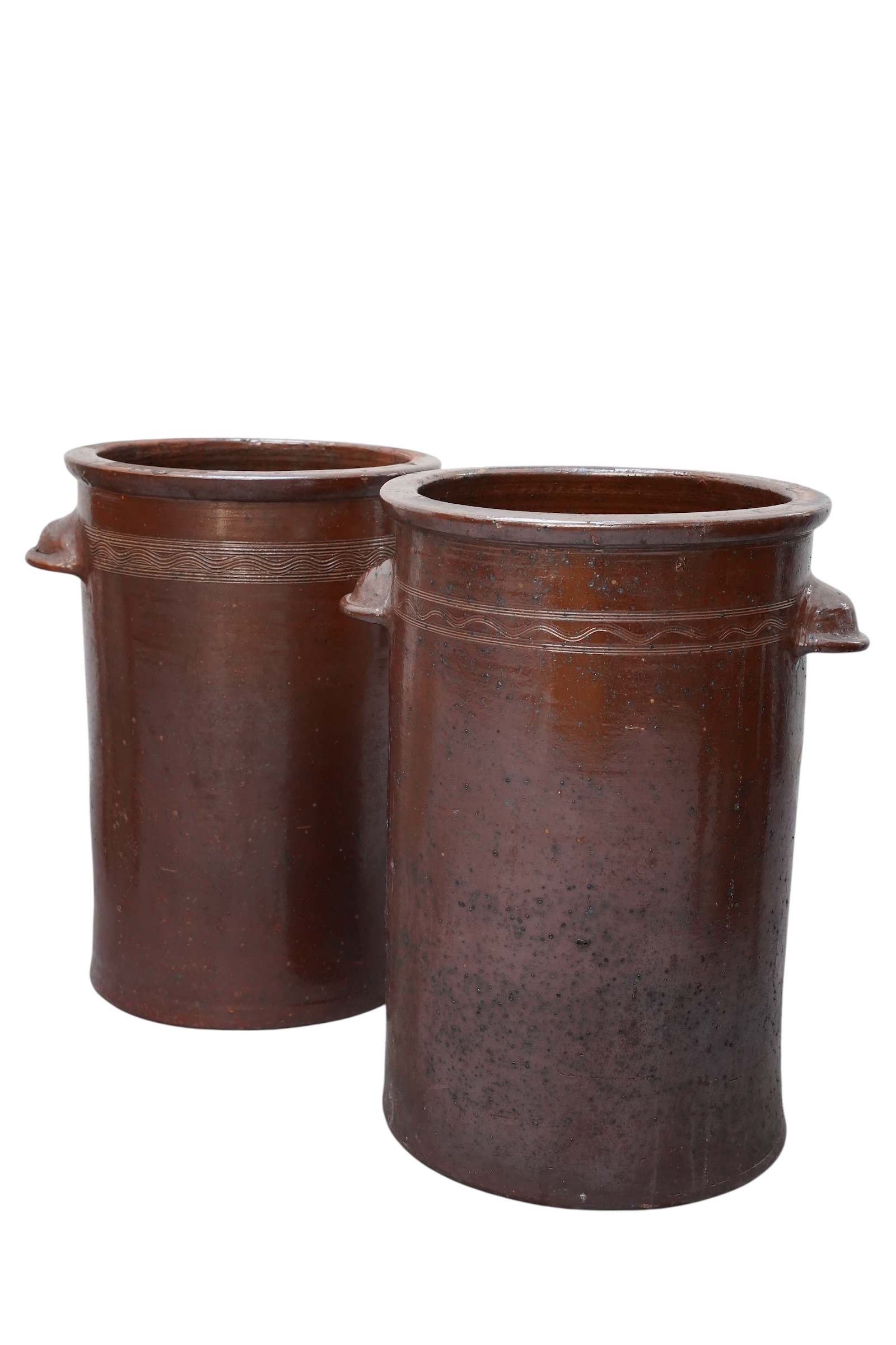 Paire de grands pots en grès vernissé de 35 L – Bild 13