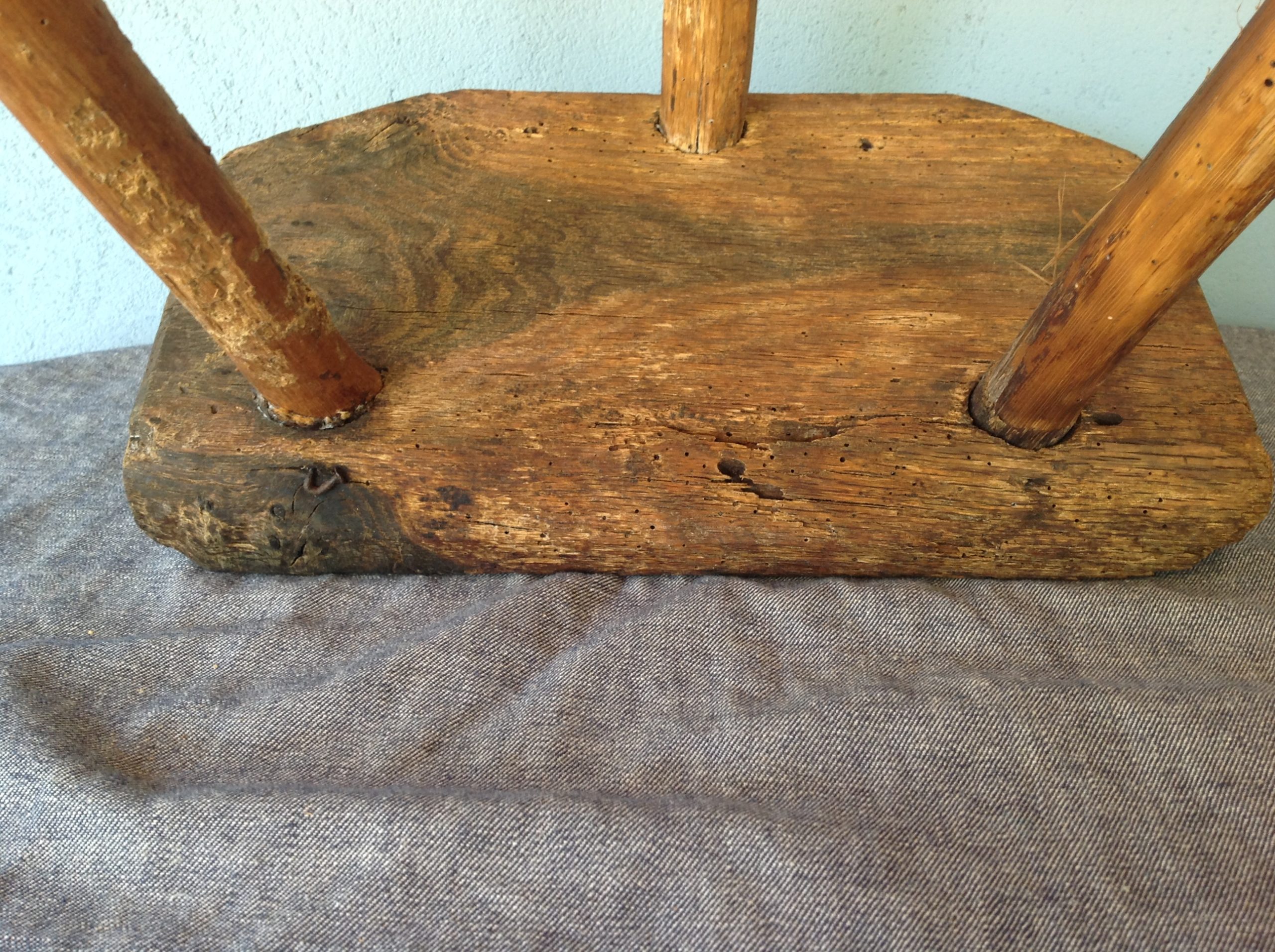 Tabouret vintage brutaliste – Bild 9