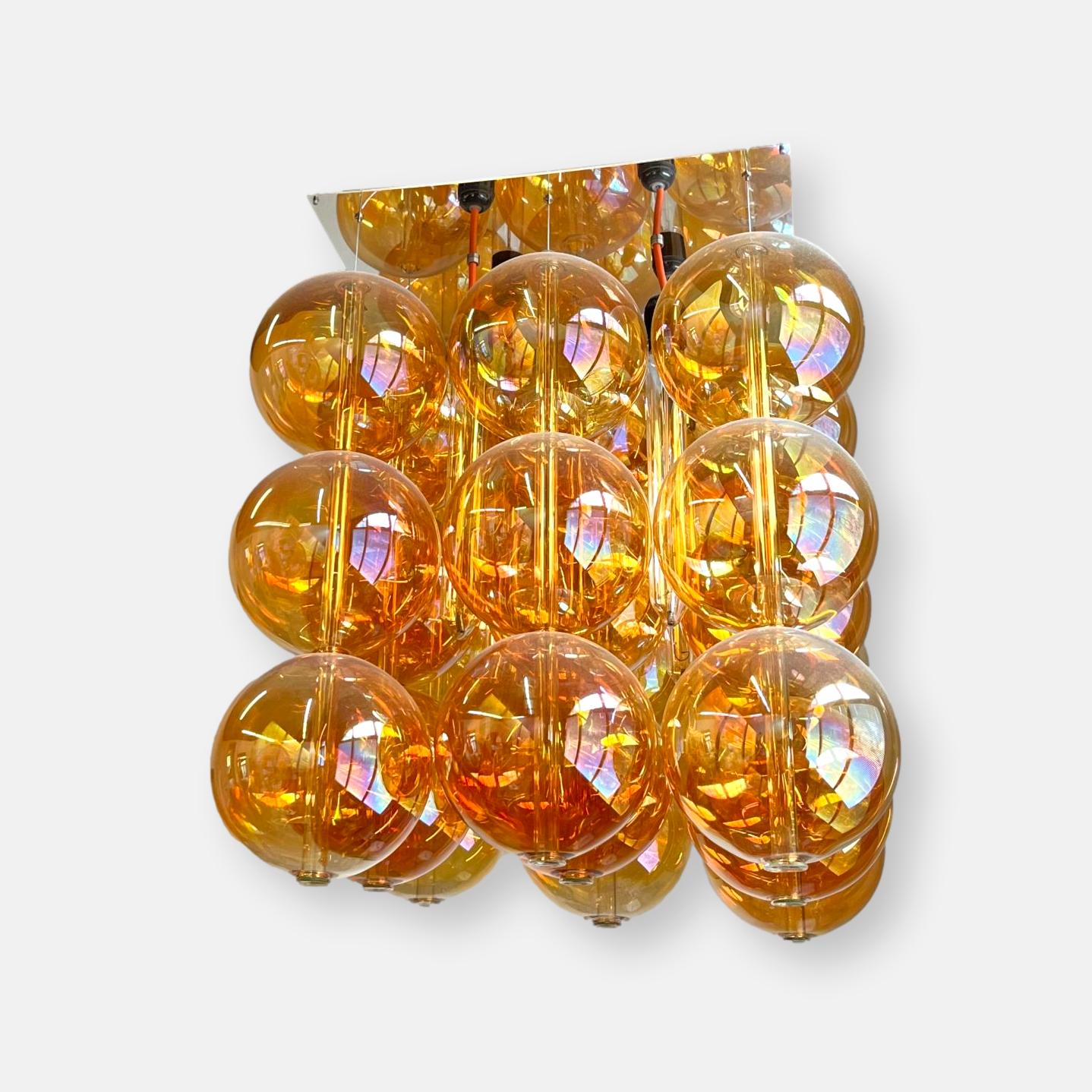 Suspension « 27 Spheres Orange » - Johanna Grawunder