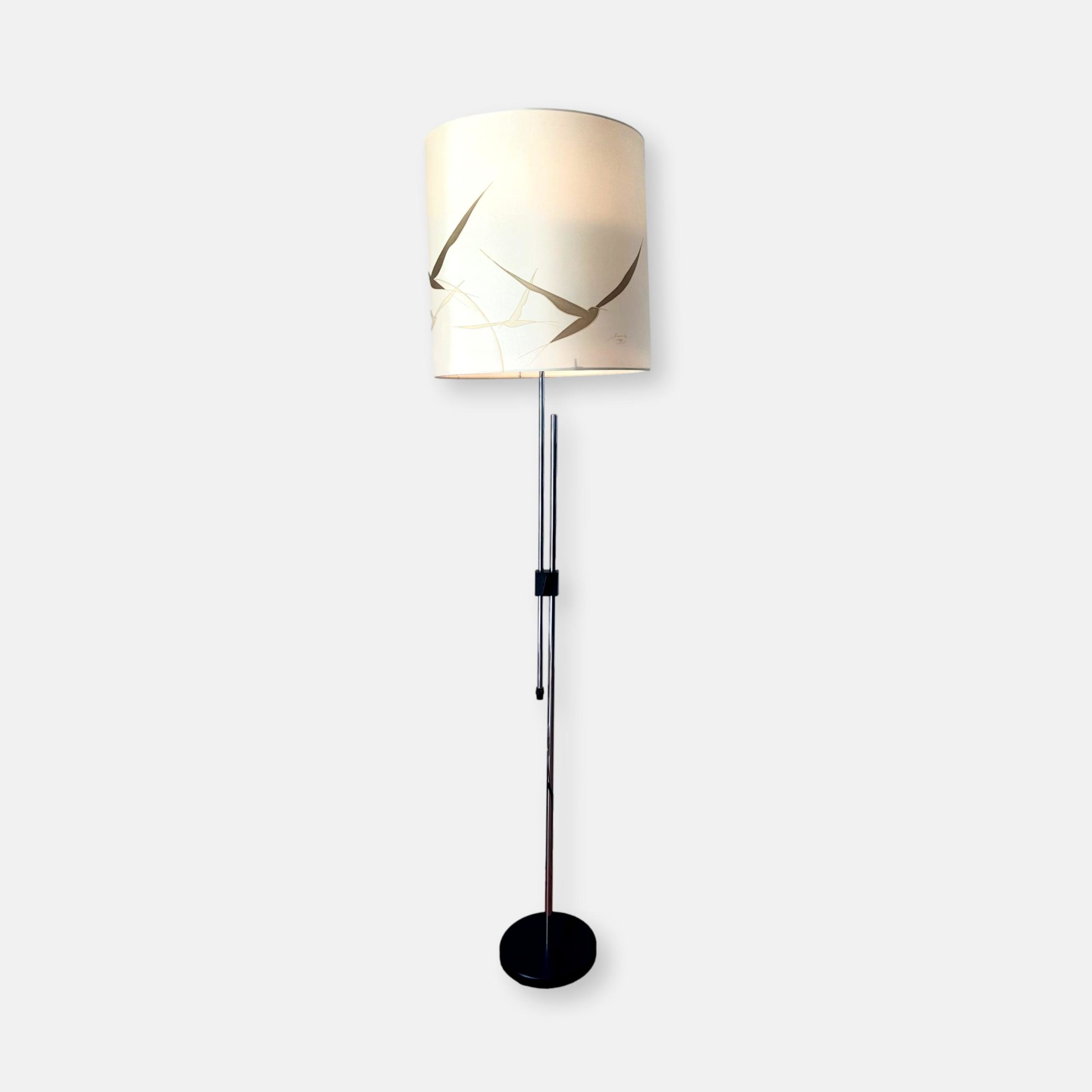 Lampe de sol vintage Séverin Paris, 1970