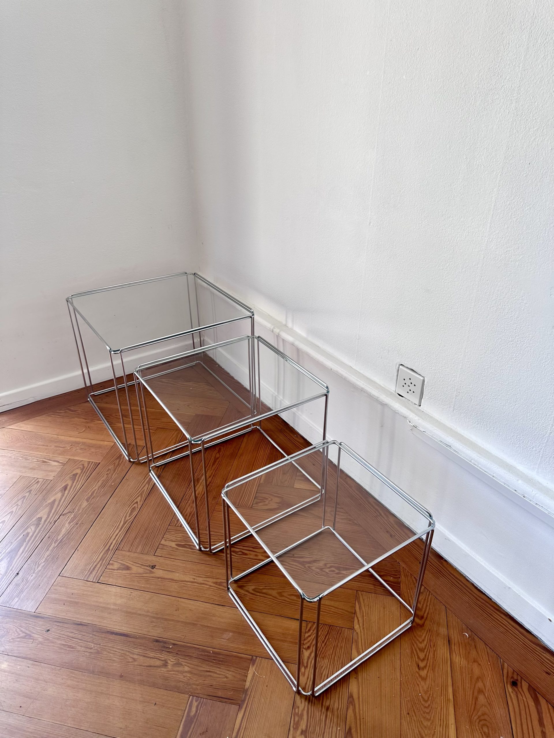 Tables gigognes Isocèle Max Sauze 1970 – Bild 4