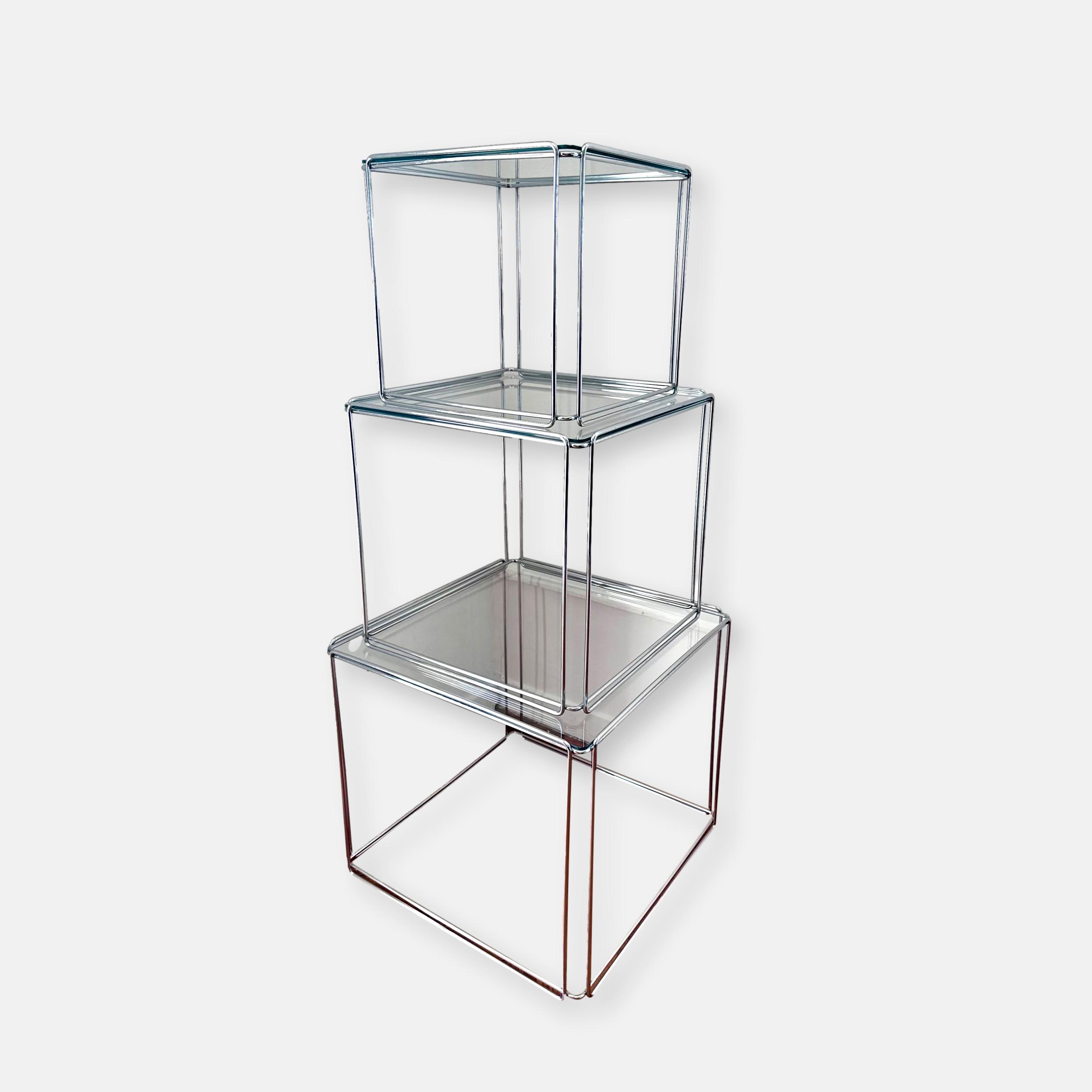 Tables gigognes Isocèle Max Sauze 1970