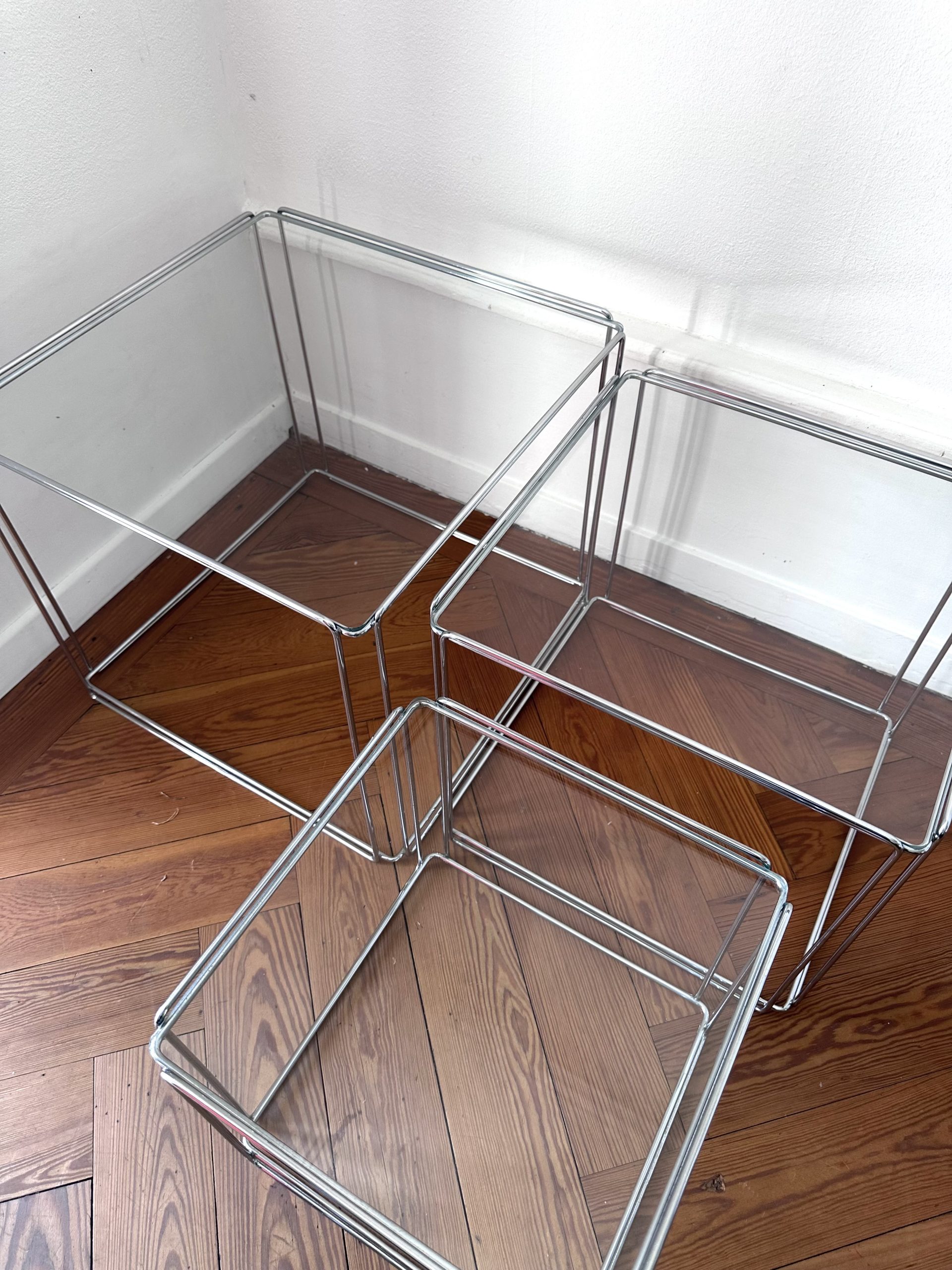 Tables gigognes Isocèle Max Sauze 1970 – Bild 5
