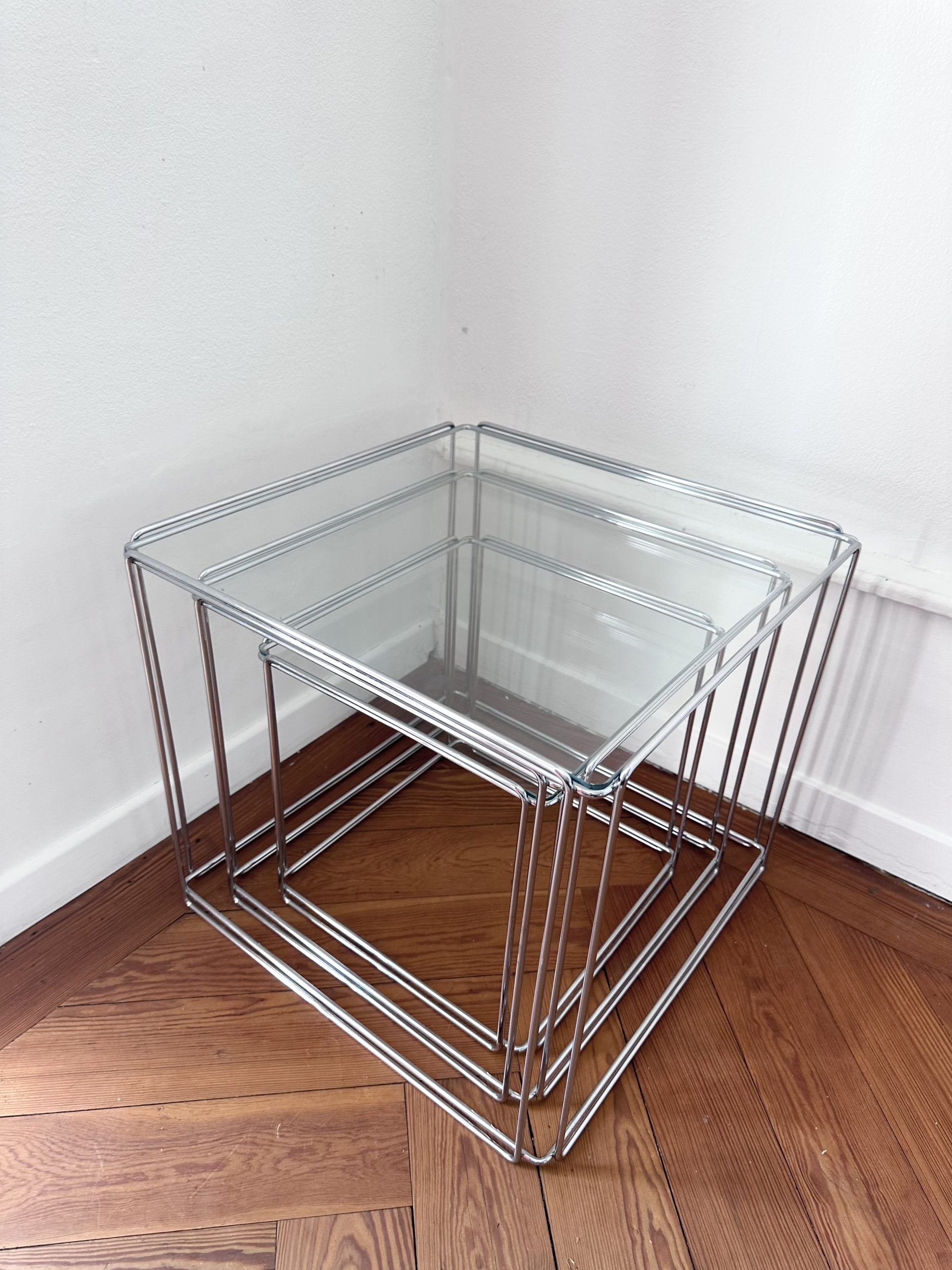 Tables gigognes Isocèle Max Sauze 1970 – Bild 6