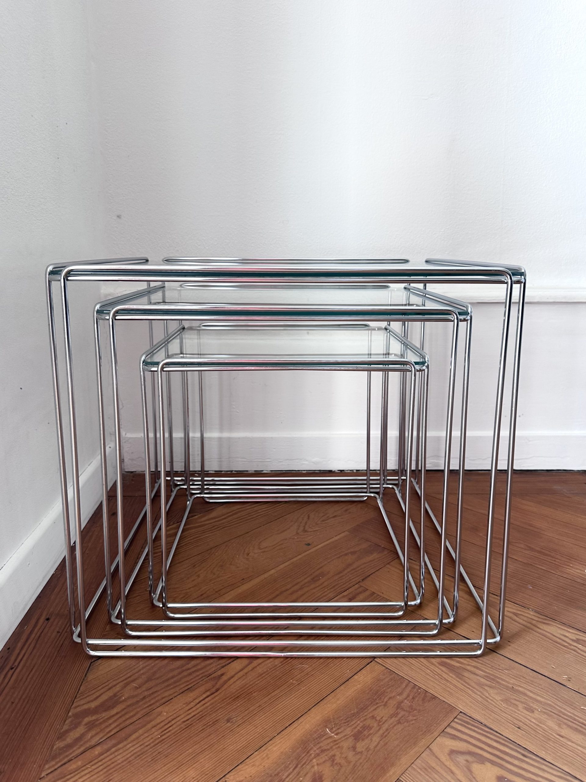 Tables gigognes Isocèle Max Sauze 1970 – Bild 7