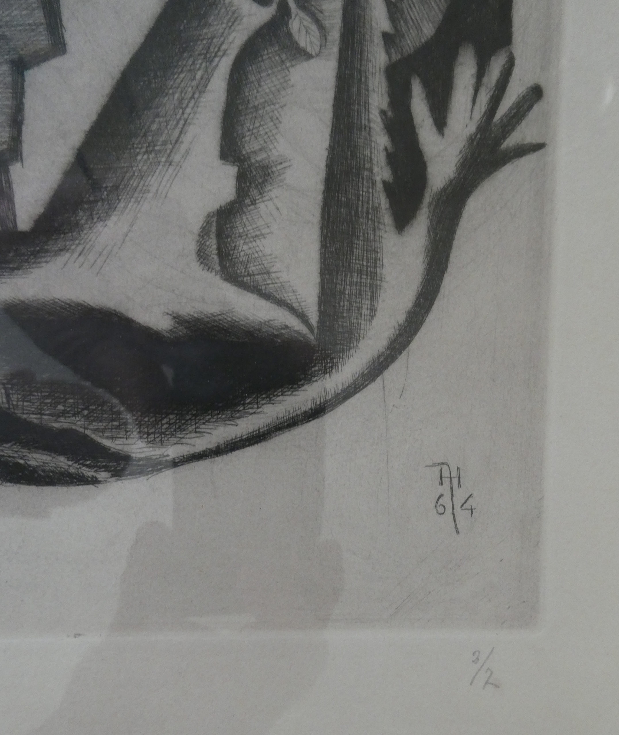 Gravure E/A eau forte de Roger Huguenin – Bild 4