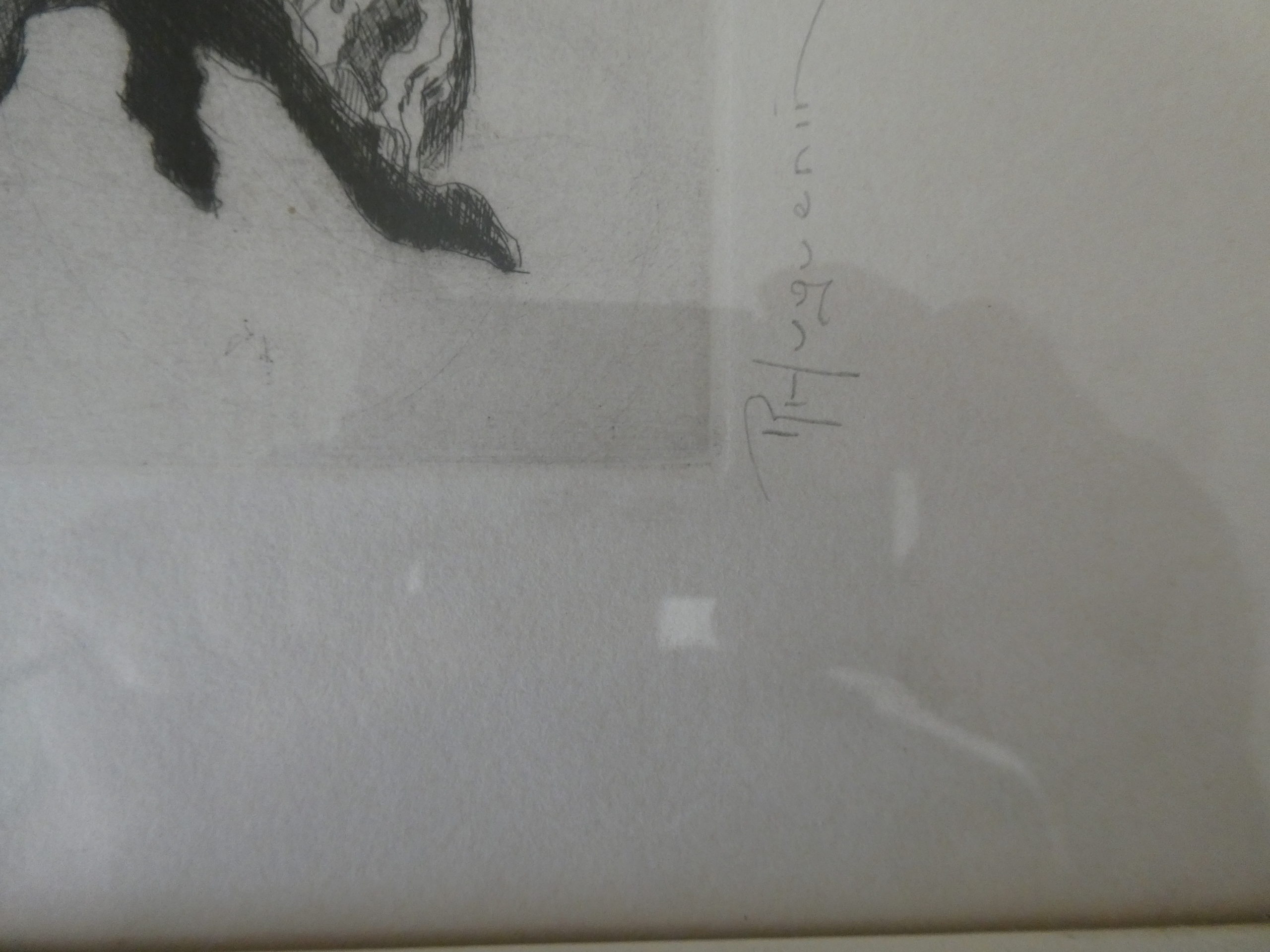 Gravure E/A eau forte de Roger Huguenin – Bild 3