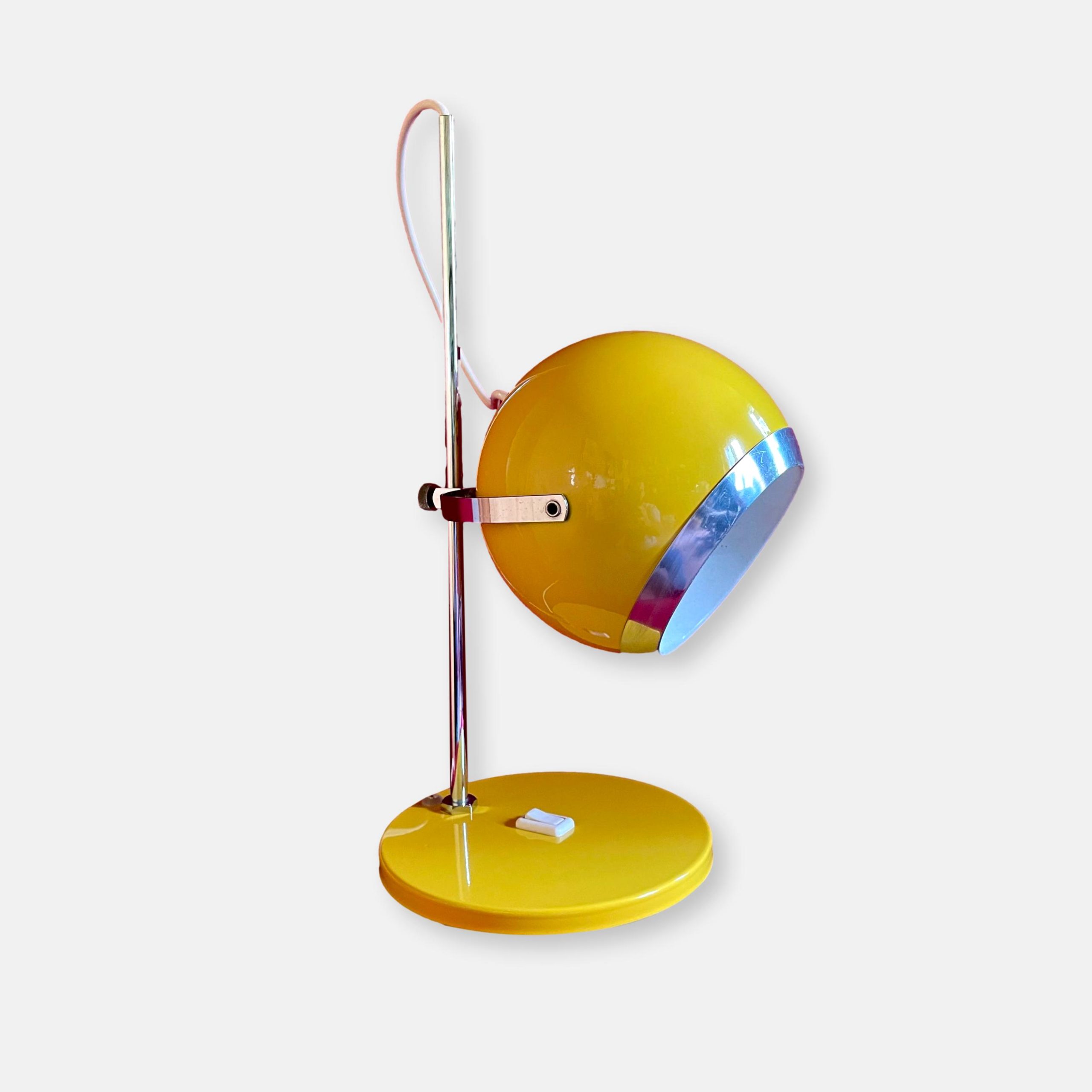 Grande lampe Eye-Ball, "Aluminor", 1970