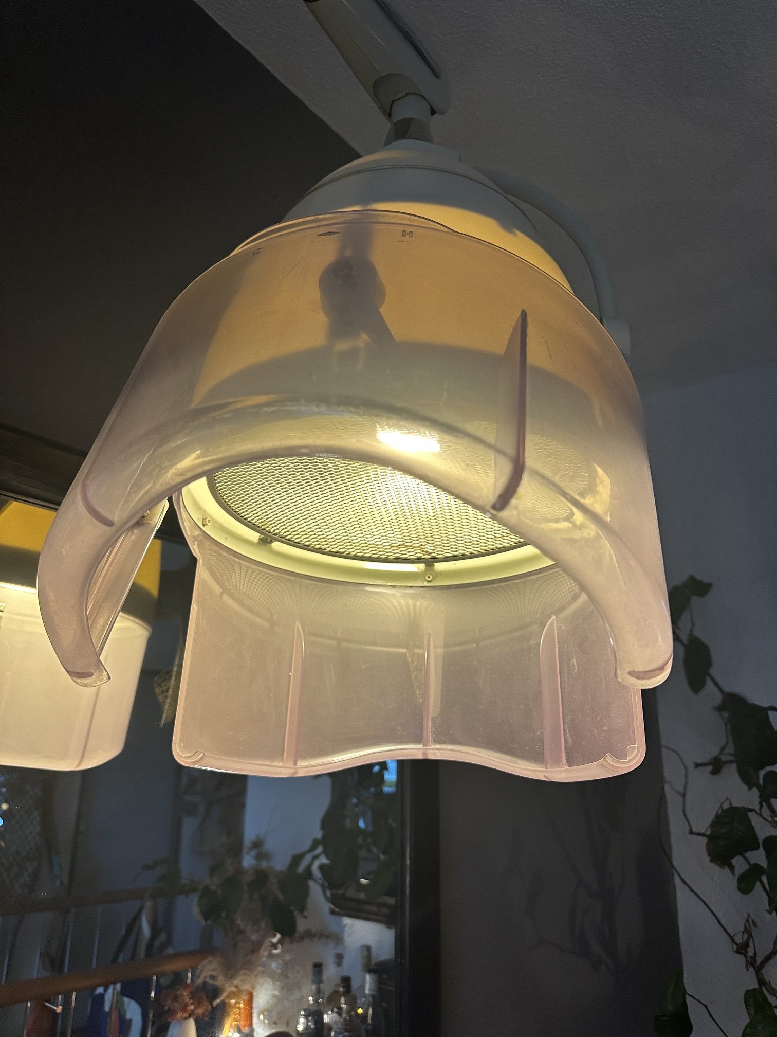 Lampe insolite - ancien casque de coiffeur – Bild 5