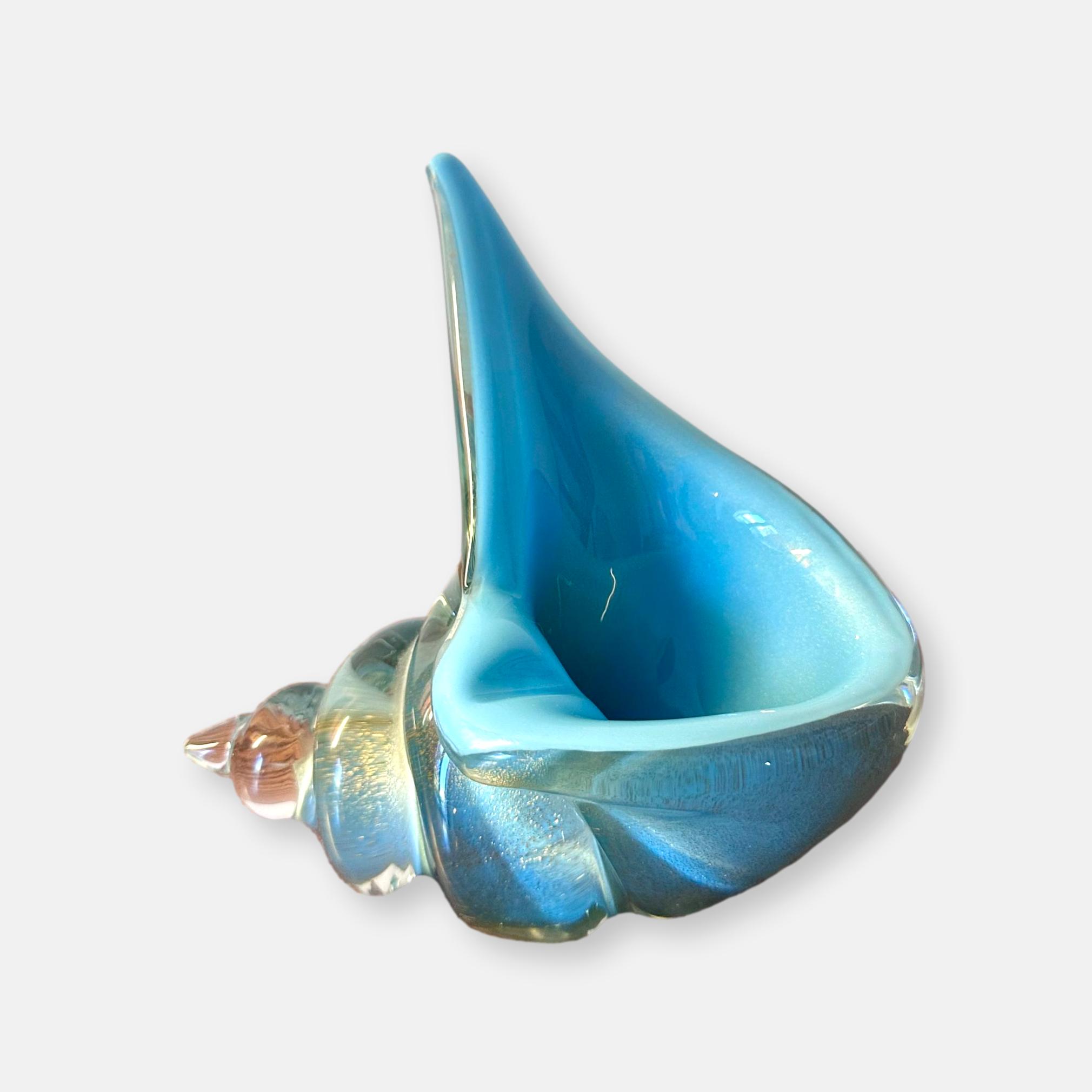 Cendrier vide-poche coquillage Alfredo Barbini Murano 1950